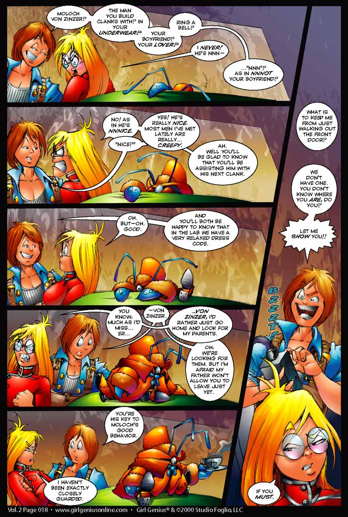Read online Girl Genius (2002) comic -  Issue #2 - 19
