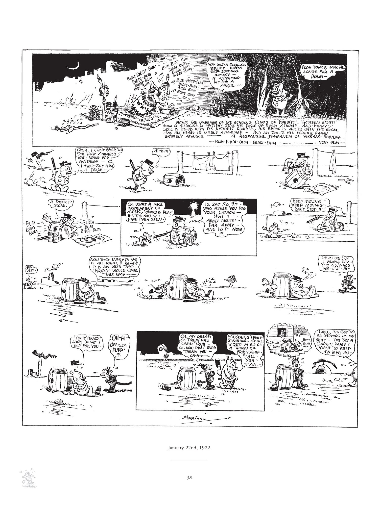 Read online Krazy & Ignatz comic -  Issue # TPB 3 - 38