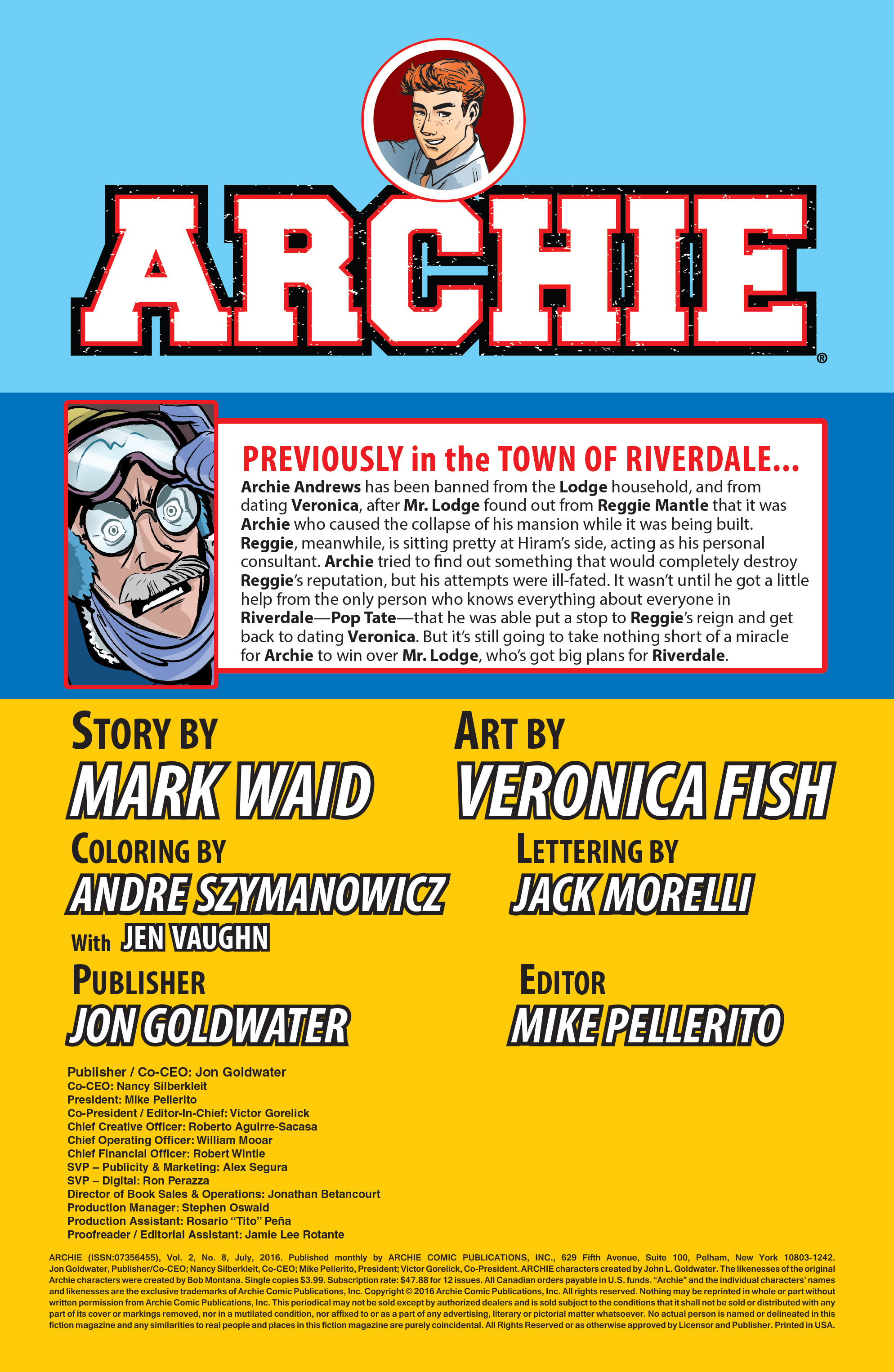 Read online Archie (2015) comic -  Issue #8 - 2