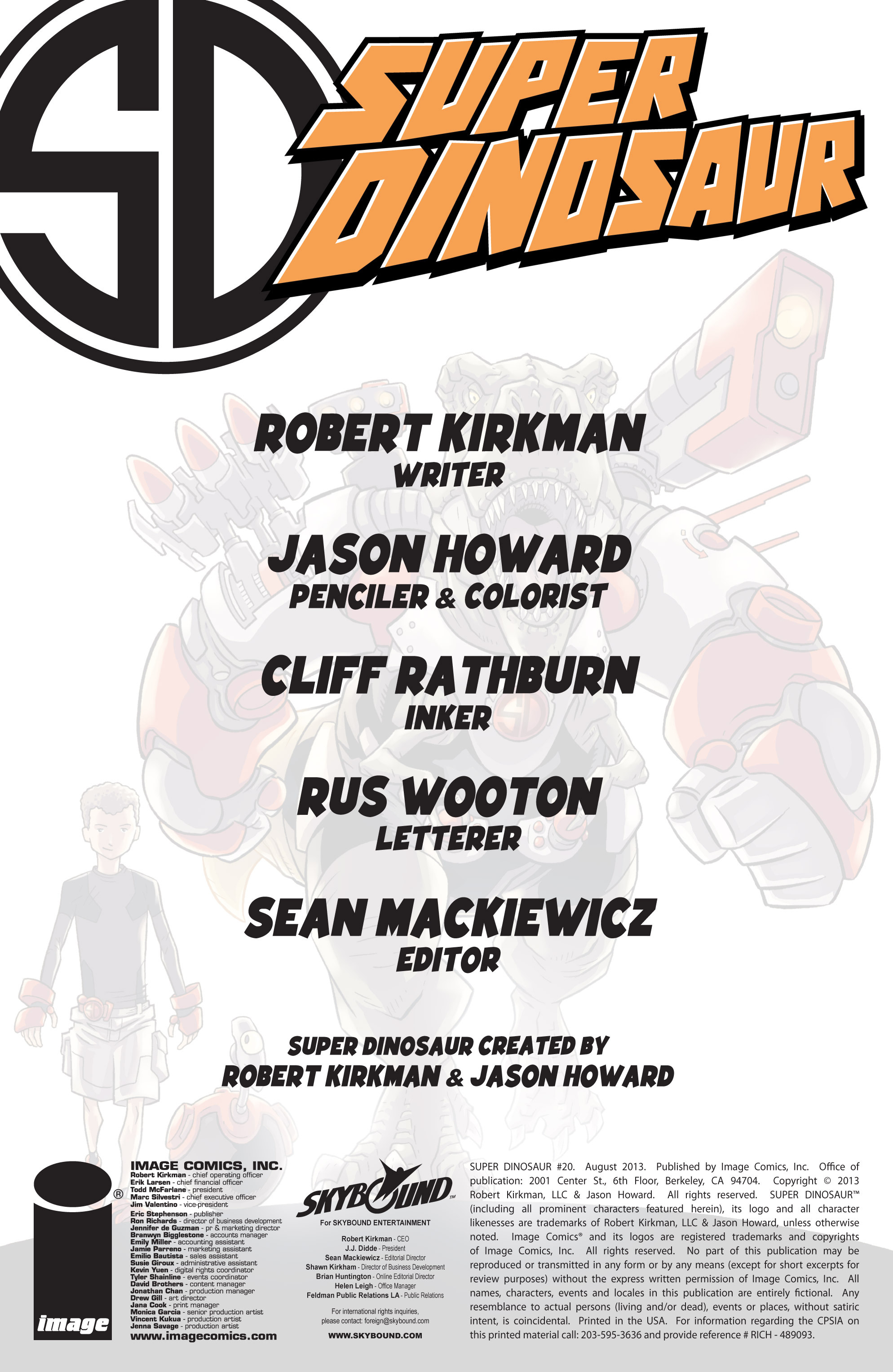 Read online Super Dinosaur (2011) comic -  Issue #20 - 2