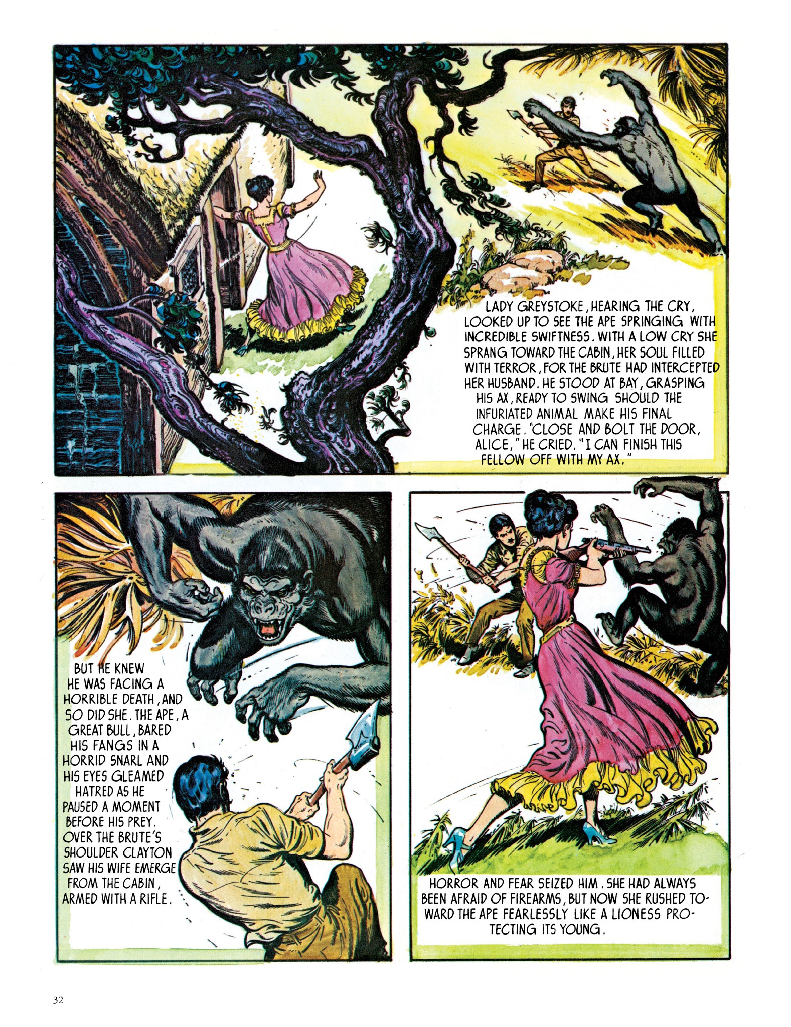 Read online Edgar Rice Burroughs' Tarzan: Burne Hogarth's Lord of the Jungle comic -  Issue # TPB - 34