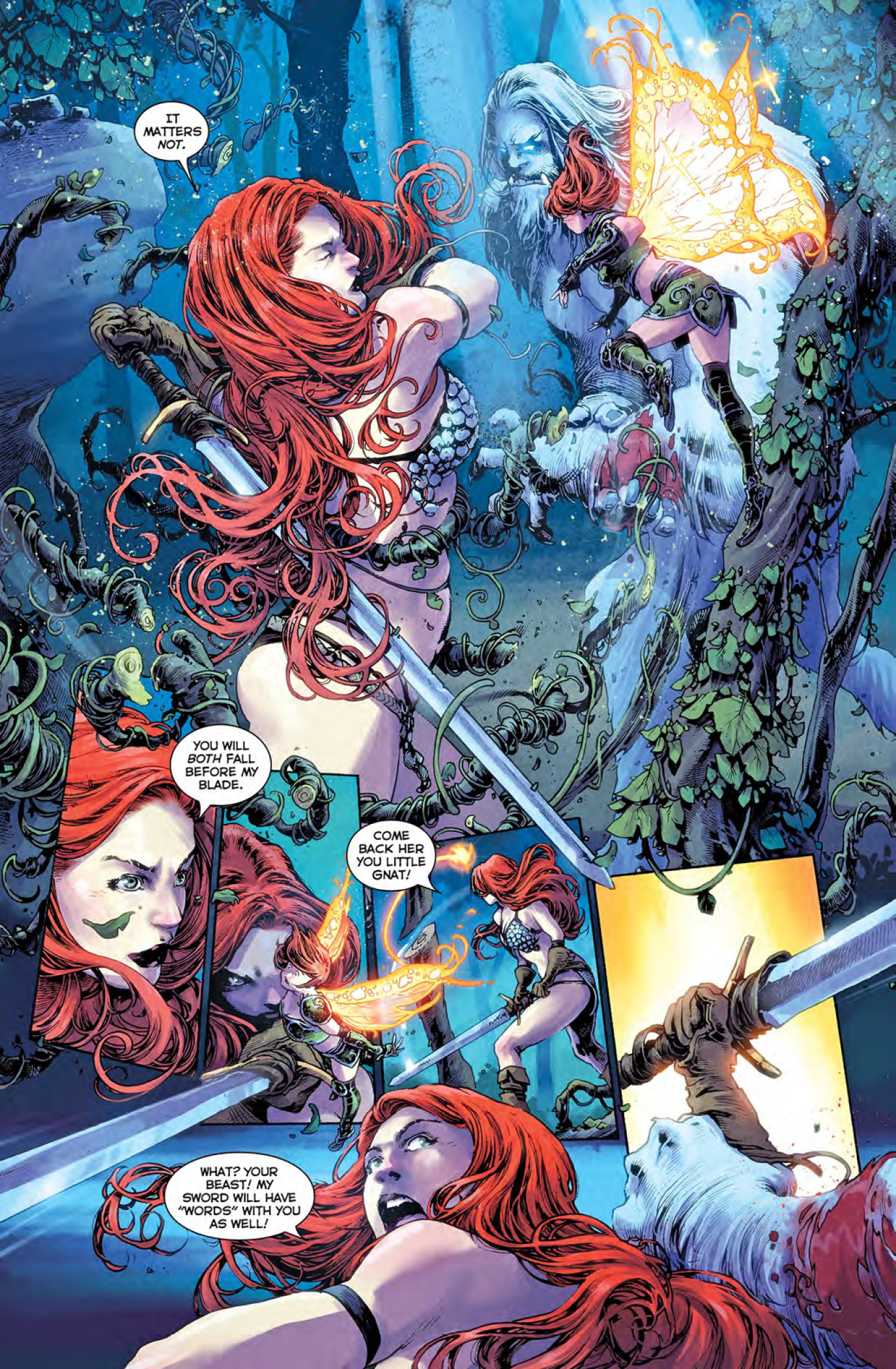 Read online Red Sonja: Battle Fairy and the Yeti comic -  Issue # Full - 11
