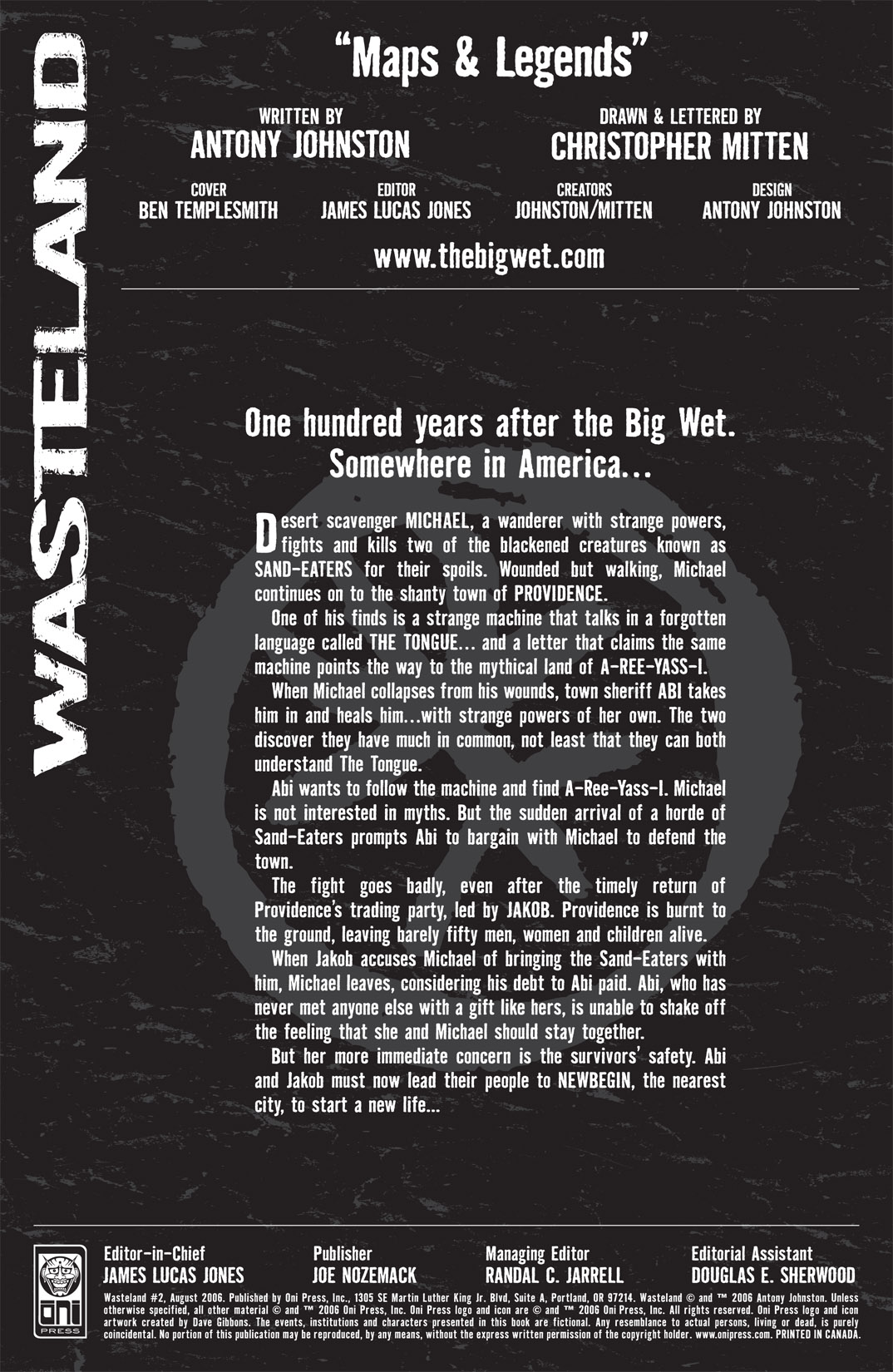 Read online Wasteland (2006) comic -  Issue #2 - 2