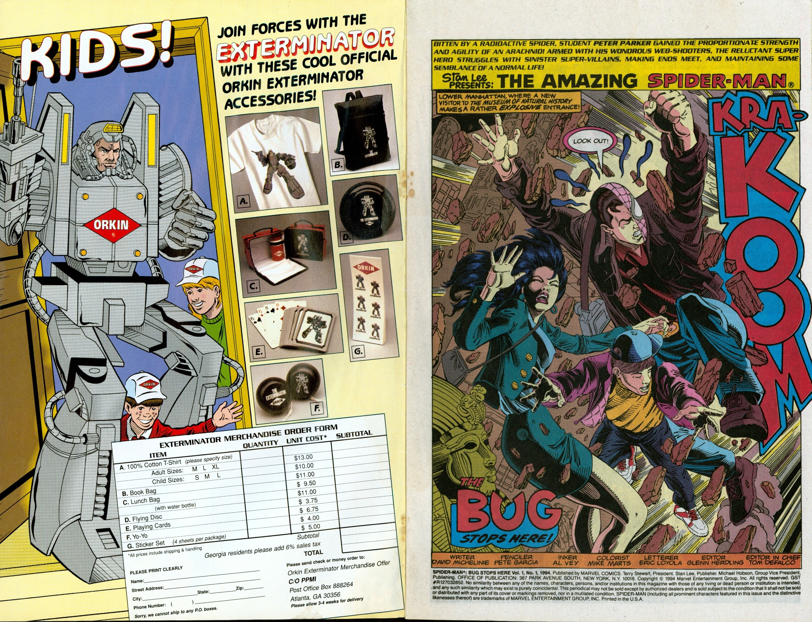 Read online Spider-Man: Bug Stops Here / The Exterminator: No Job Too Big comic -  Issue # Full - 2