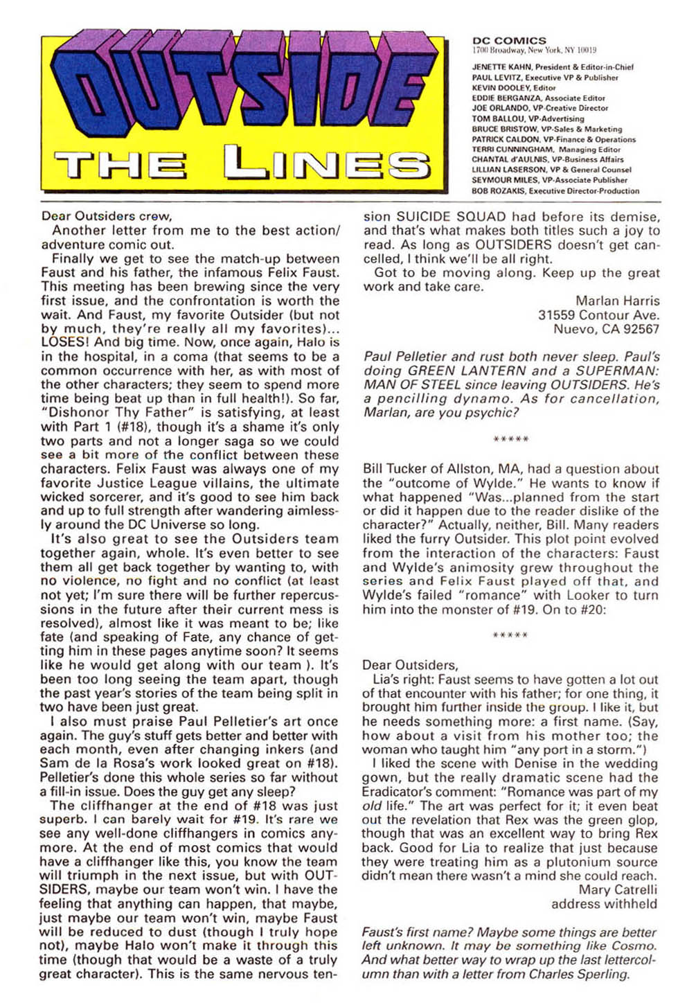 Read online Outsiders (1993) comic -  Issue #24 - 24