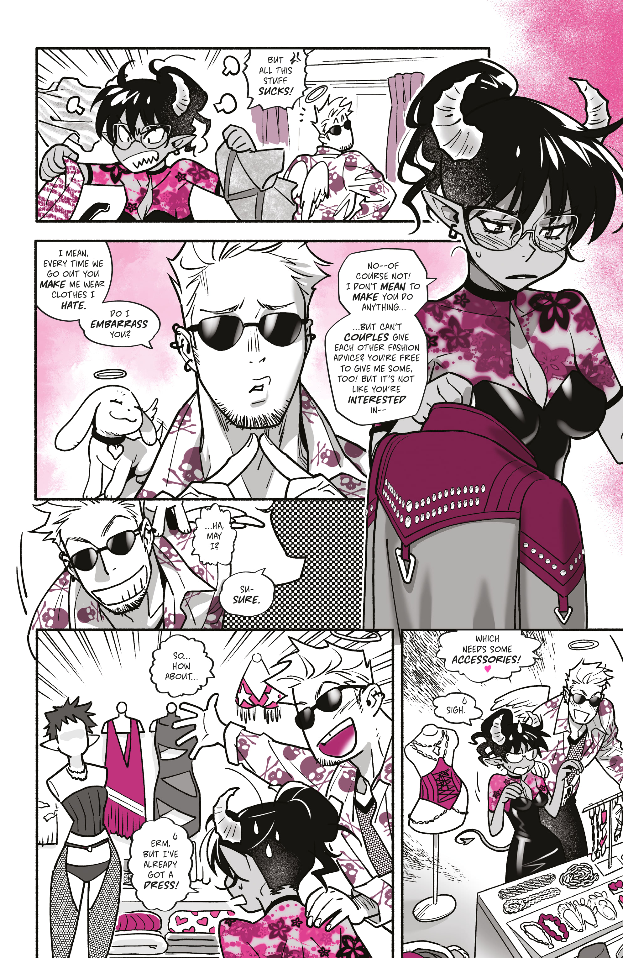 Read online Mirka Andolfo's Sweet Paprika: Black White & Pink (One-Shot) comic -  Issue # Full - 40