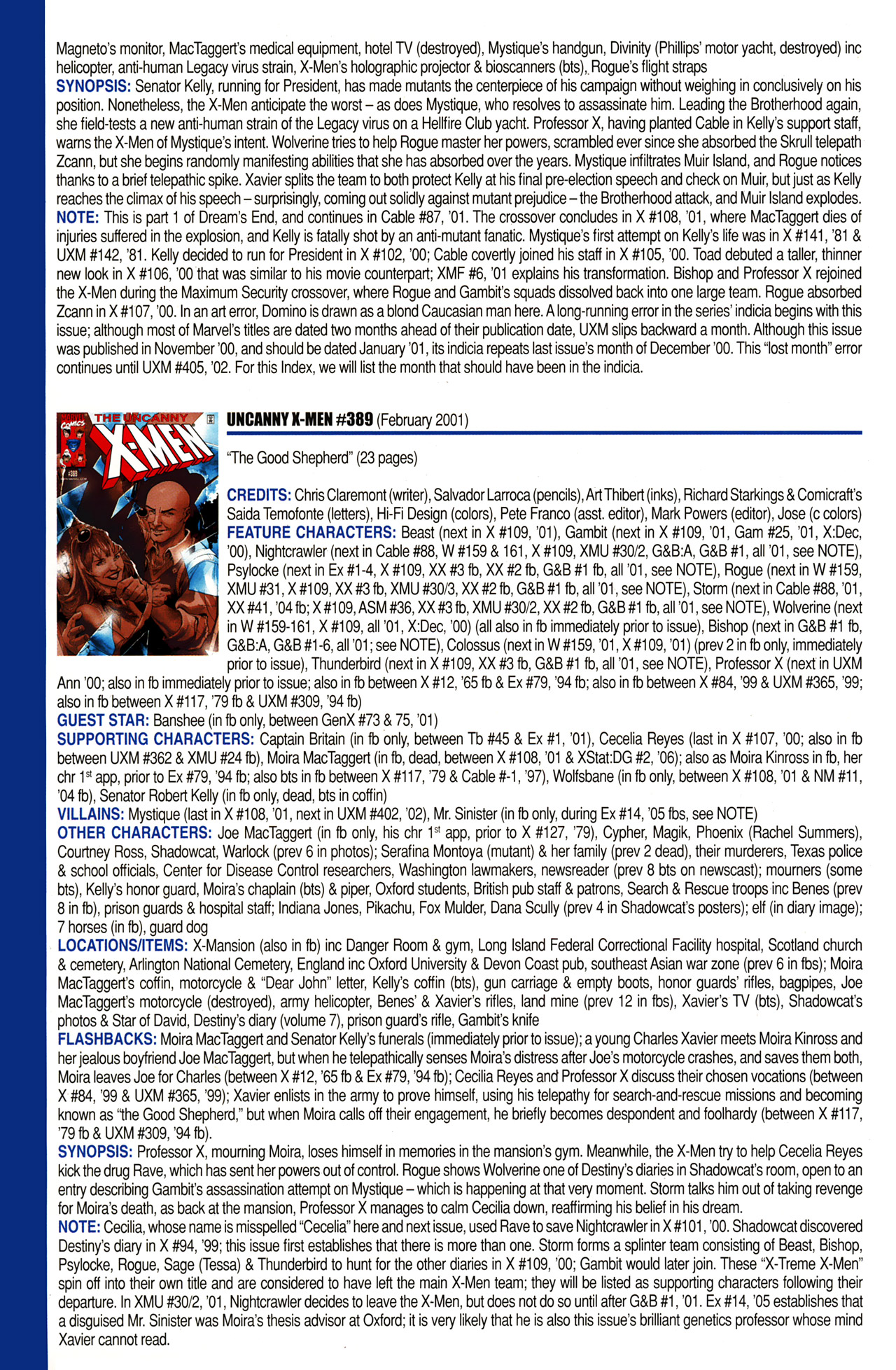 Read online Official Index to the Marvel Universe comic -  Issue #10 - 54