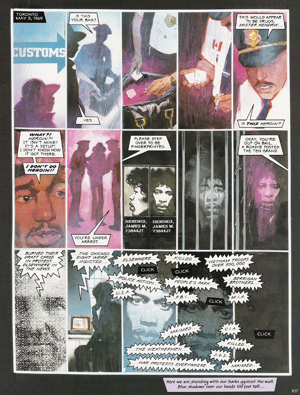 Read online Voodoo Child - The Illustrated Legend of Jimi Hendrix comic -  Issue # TPB - 110