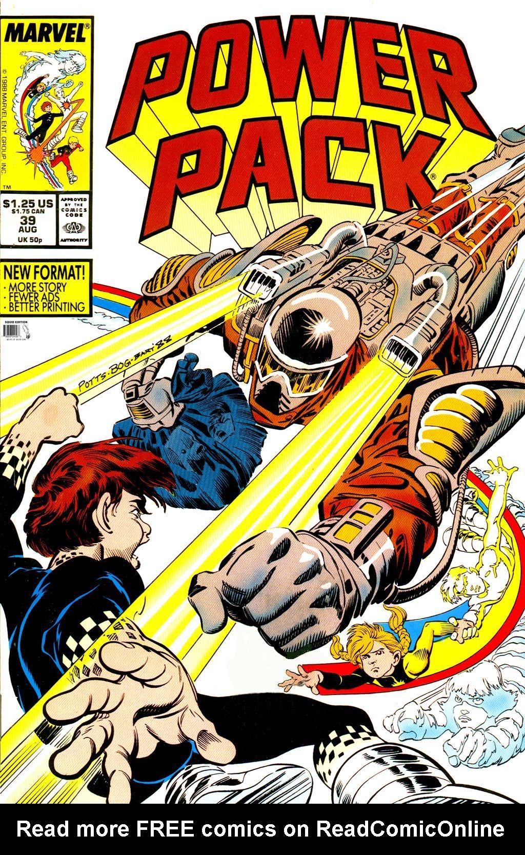 Read online Power Pack (1984) comic -  Issue #39 - 1