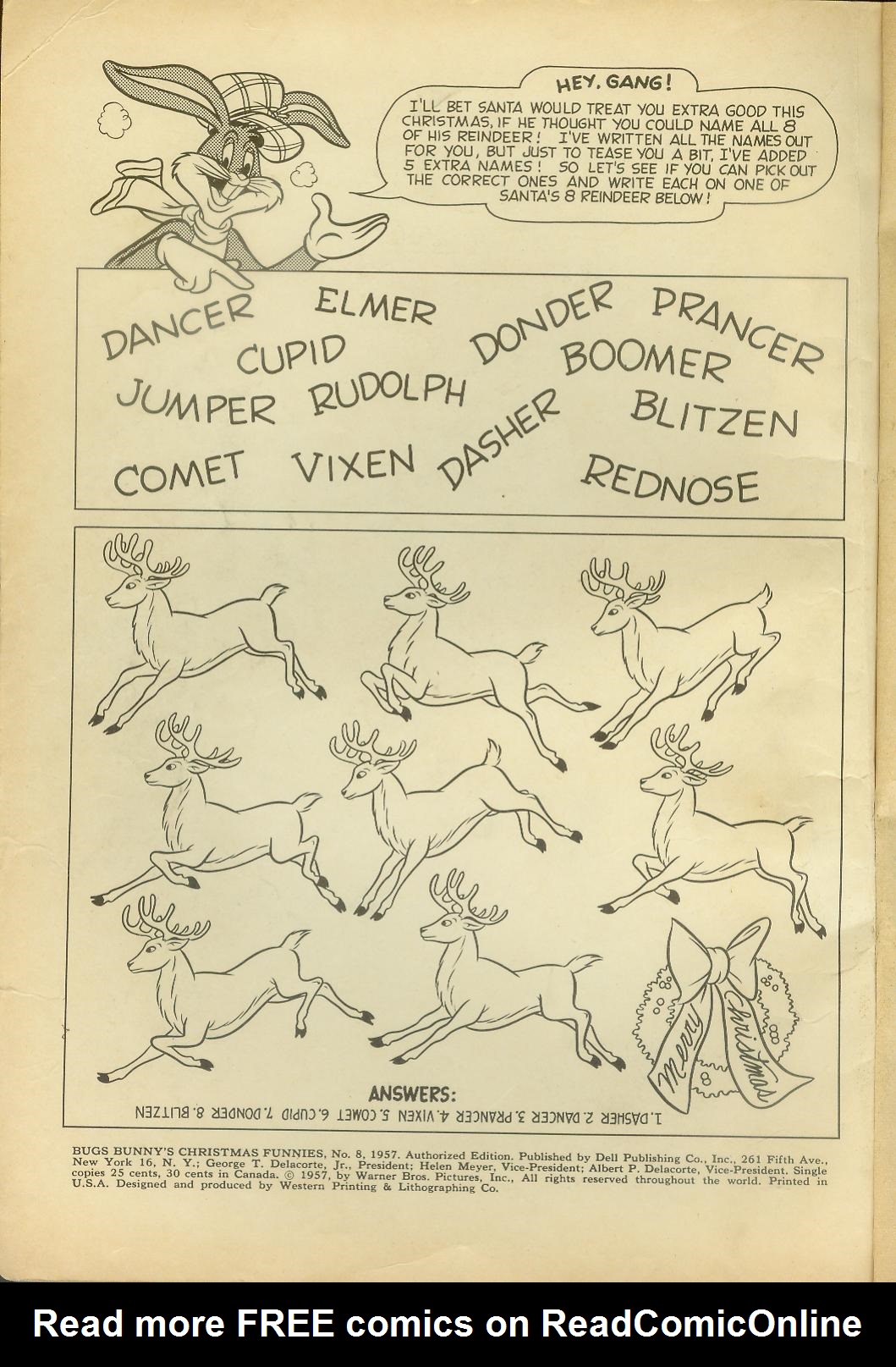 Read online Bugs Bunny's Christmas Funnies comic -  Issue # TPB 8 - 2