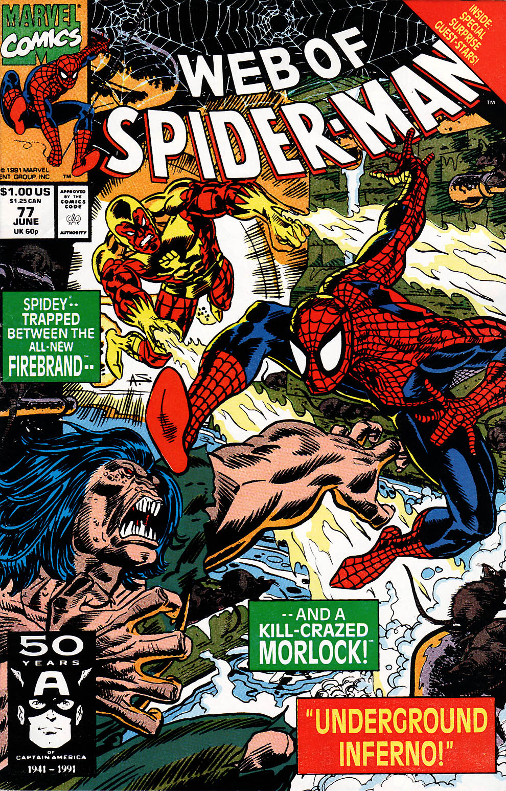 Read online Web of Spider-Man (1985) comic -  Issue #77 - 1