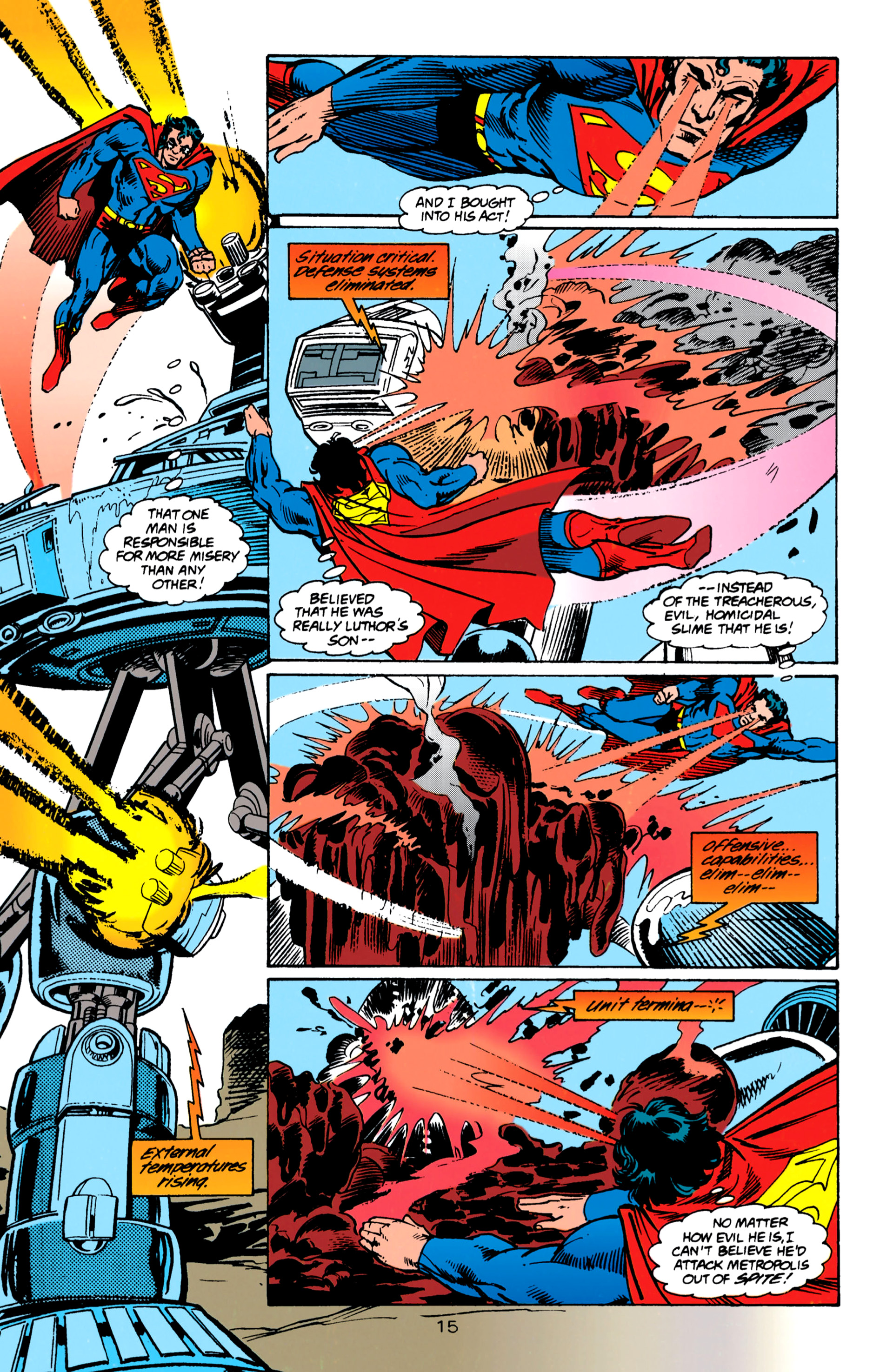 Read online Superman (1987) comic -  Issue #91 - 16