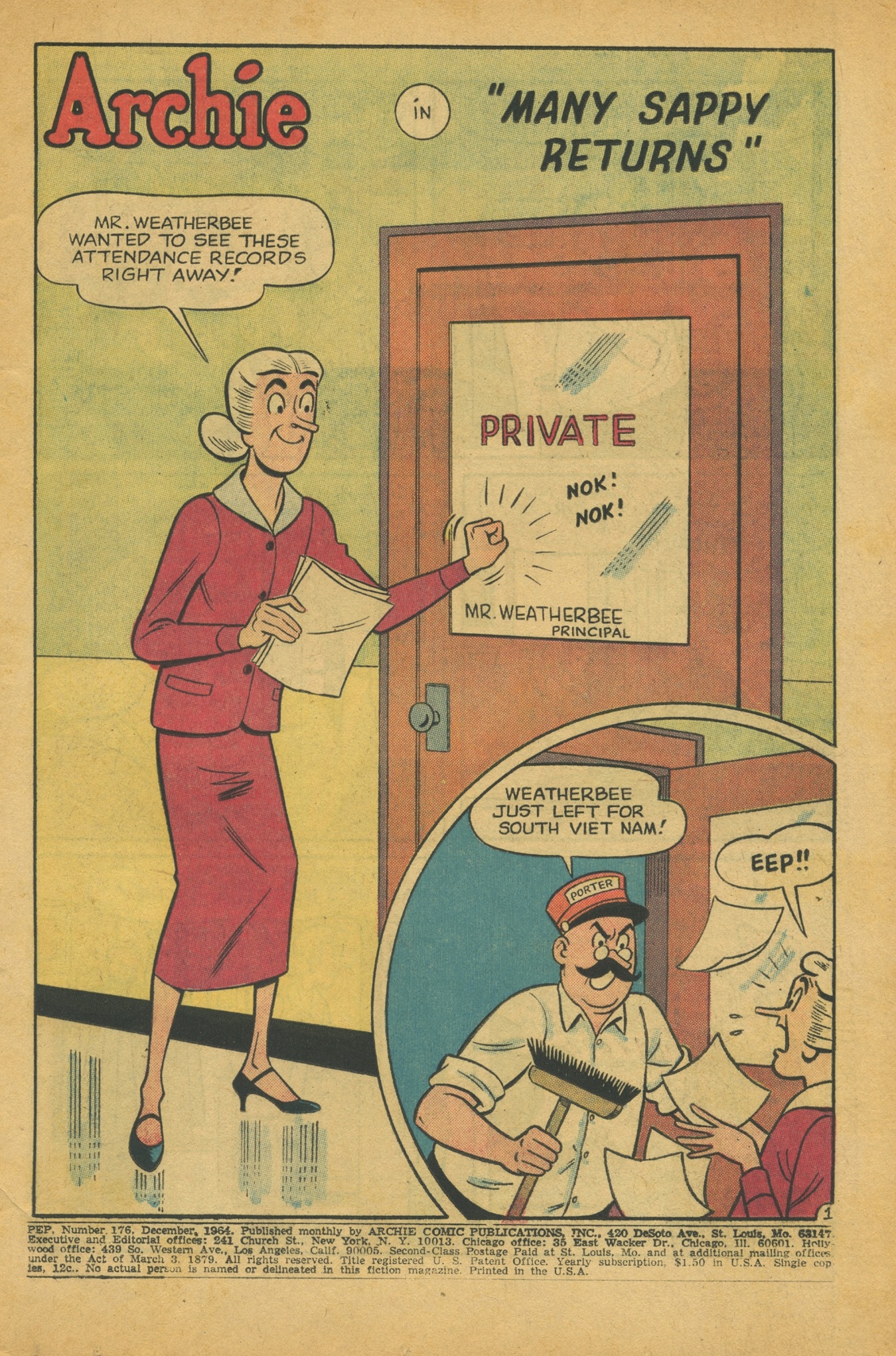 Read online Pep Comics comic -  Issue #176 - 3