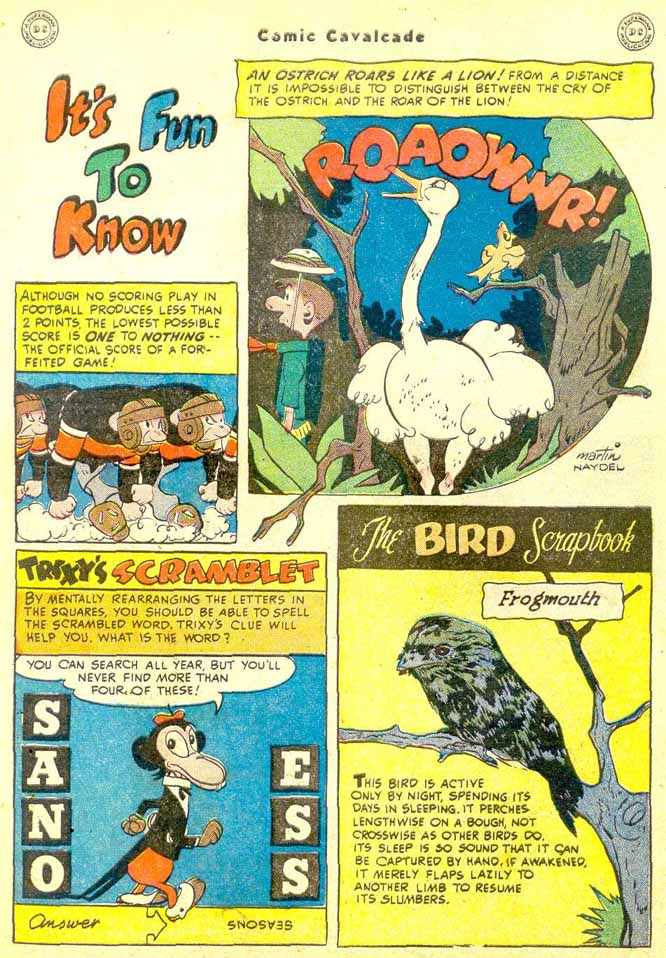Read online Comic Cavalcade comic -  Issue #35 - 56