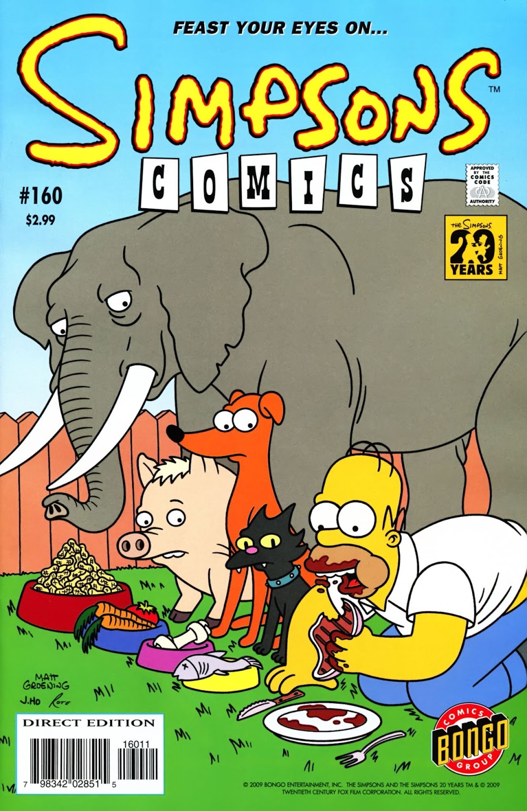 Simpsons Comics issue 160 - Page 1