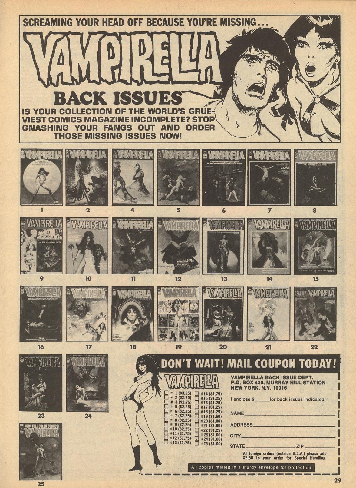 Read online Vampirella (1969) comic -  Issue #26 - 29