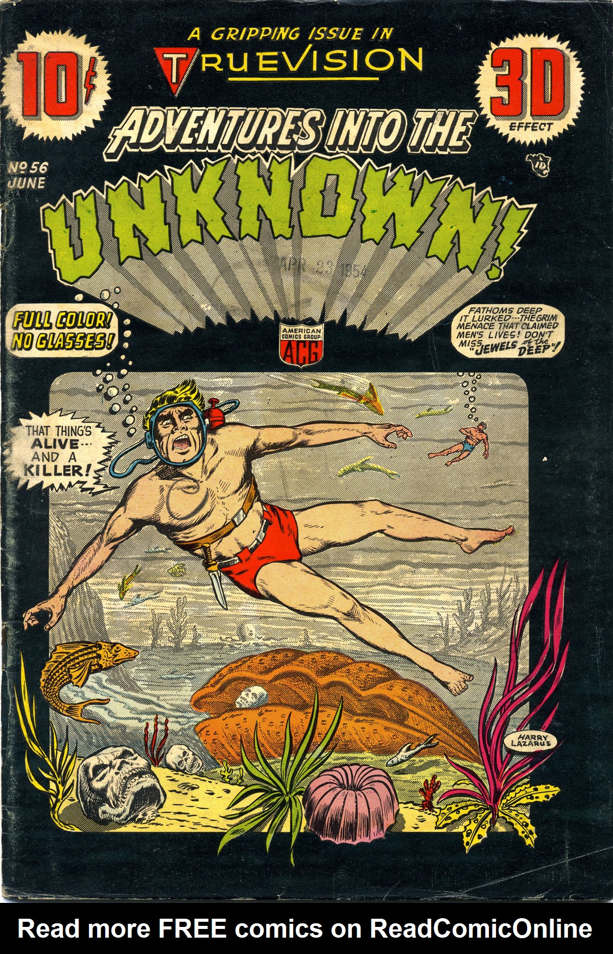 Read online Adventures Into The Unknown comic -  Issue #56 - 1