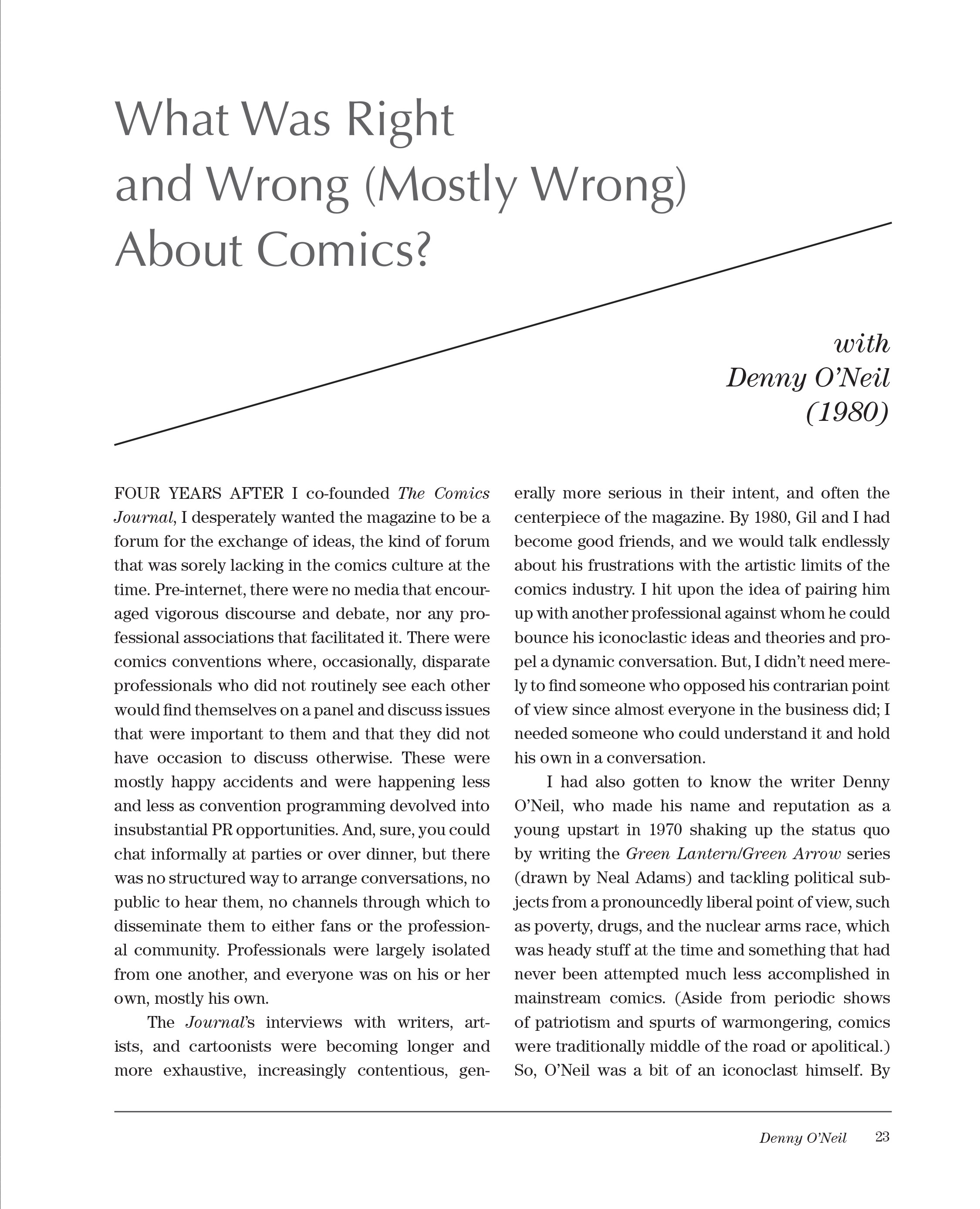 Read online Sparring With Gil Kane: Colloquies On Comic Art and Aesthetics comic -  Issue # TPB (Part 1) - 23