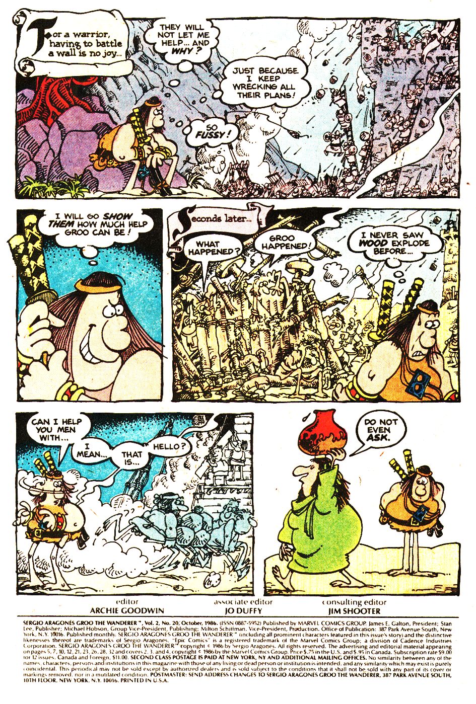 Read online Sergio Aragonés Groo the Wanderer comic -  Issue #20 - 2