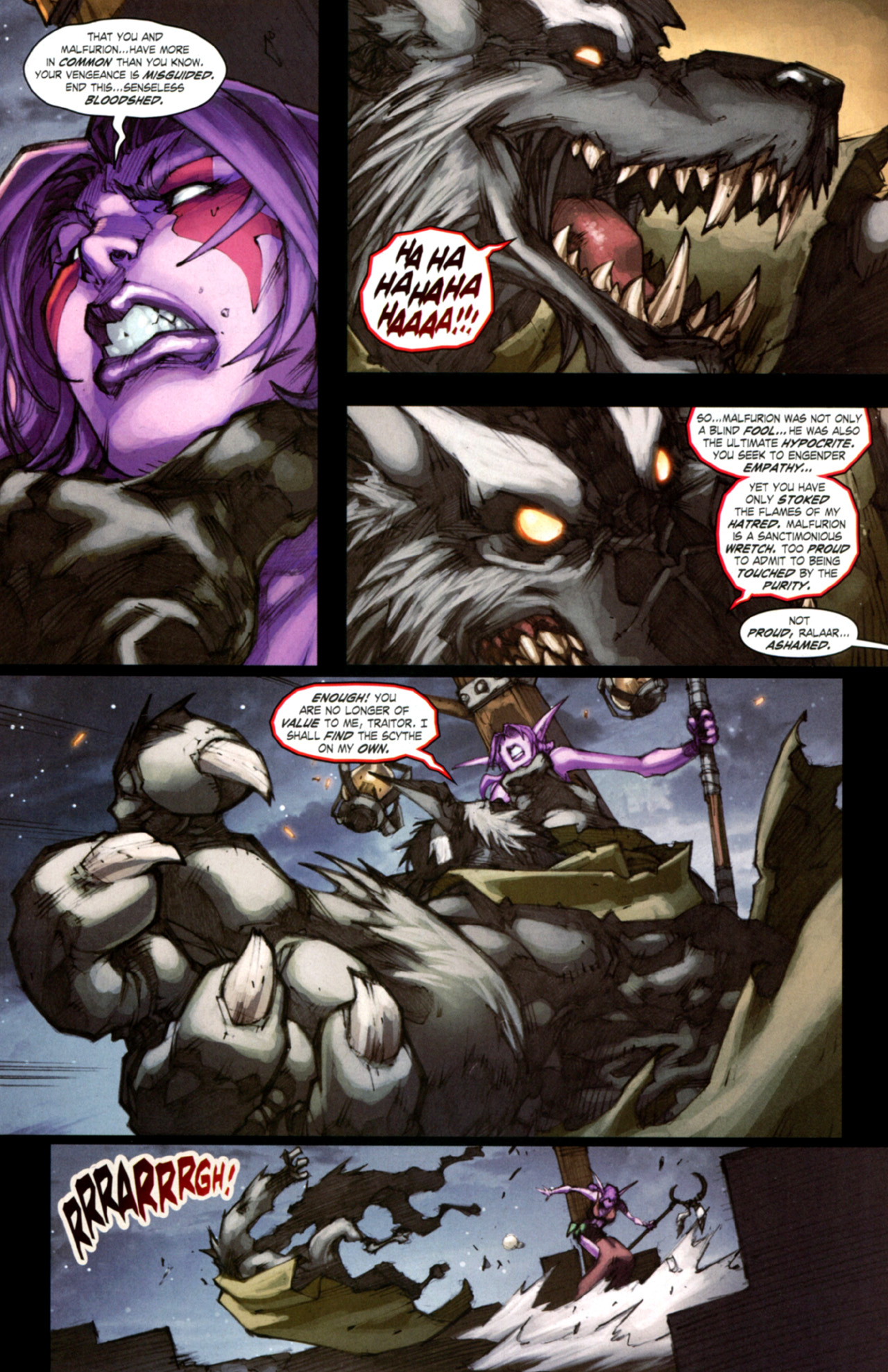 Read online World of Warcraft: Curse of the Worgen comic -  Issue #4 - 17