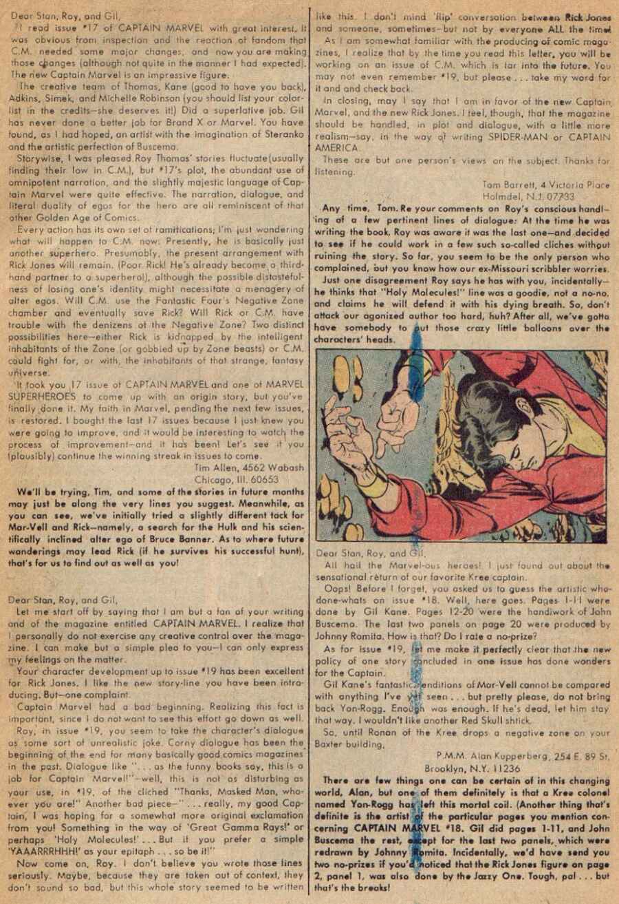 Read online Captain Marvel (1968) comic -  Issue #20 - 25