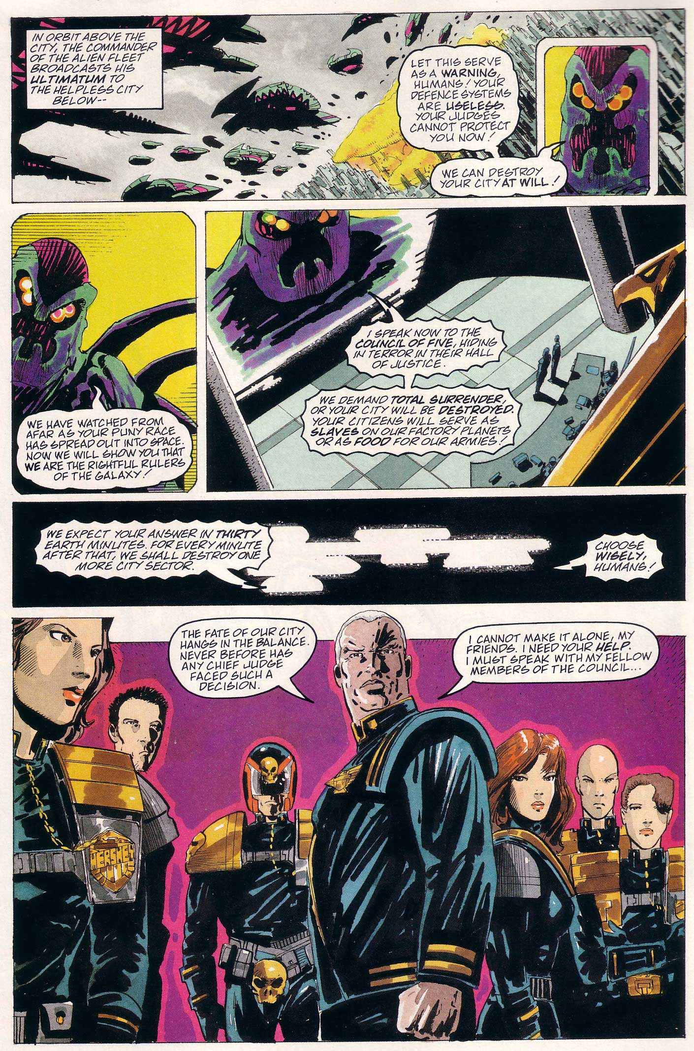 Read online Judge Dredd Lawman of the Future comic -  Issue #23 - 4