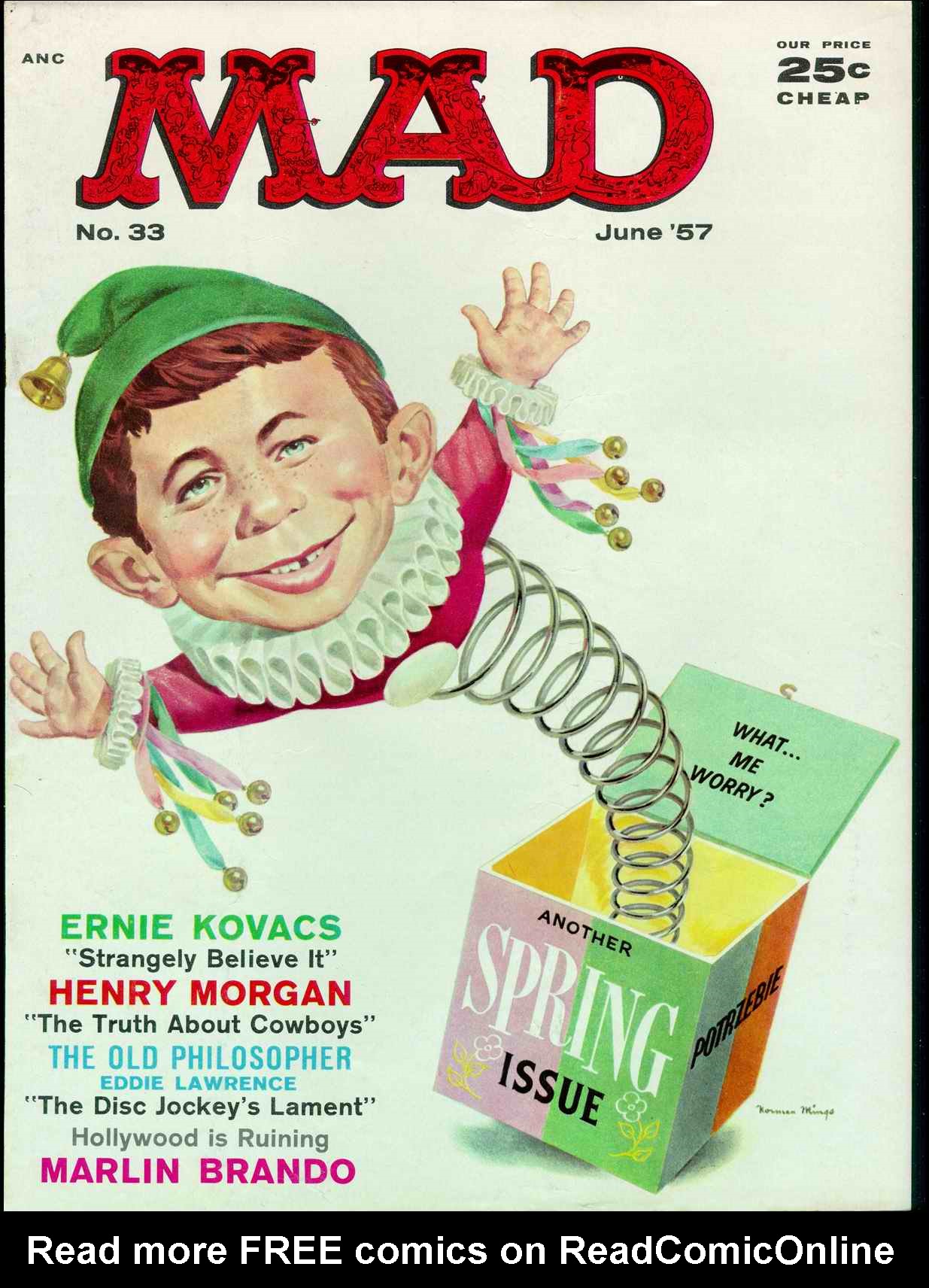 Read online MAD comic -  Issue #33 - 1