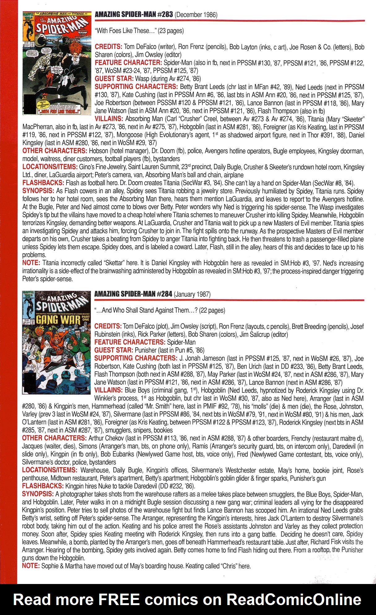 Read online Official Index to the Marvel Universe comic -  Issue #6 - 22