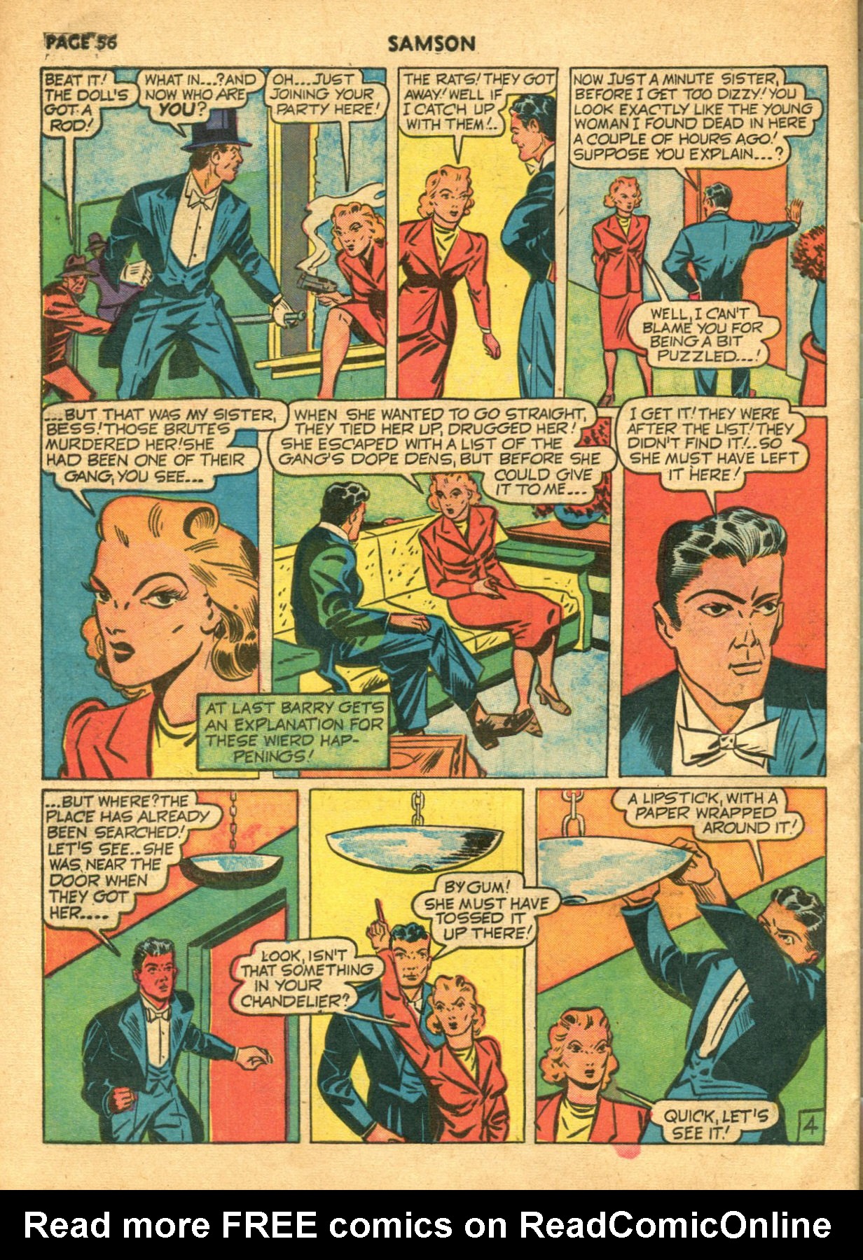 Read online Samson (1940) comic -  Issue #6 - 58