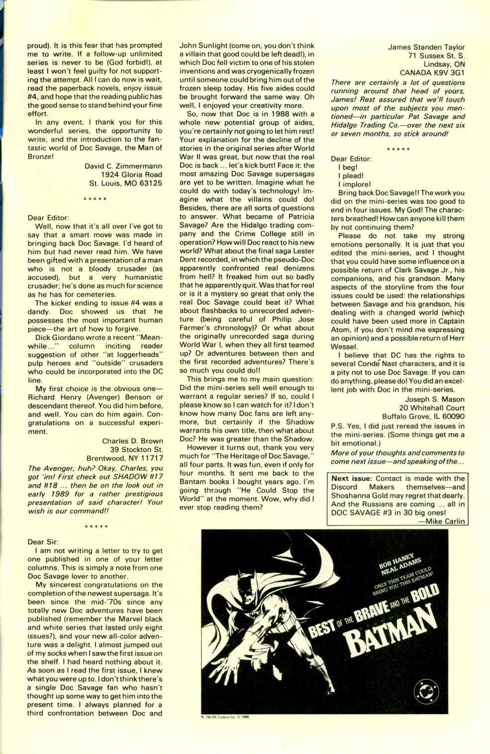 Read online Doc Savage (1988) comic -  Issue #2 - 31