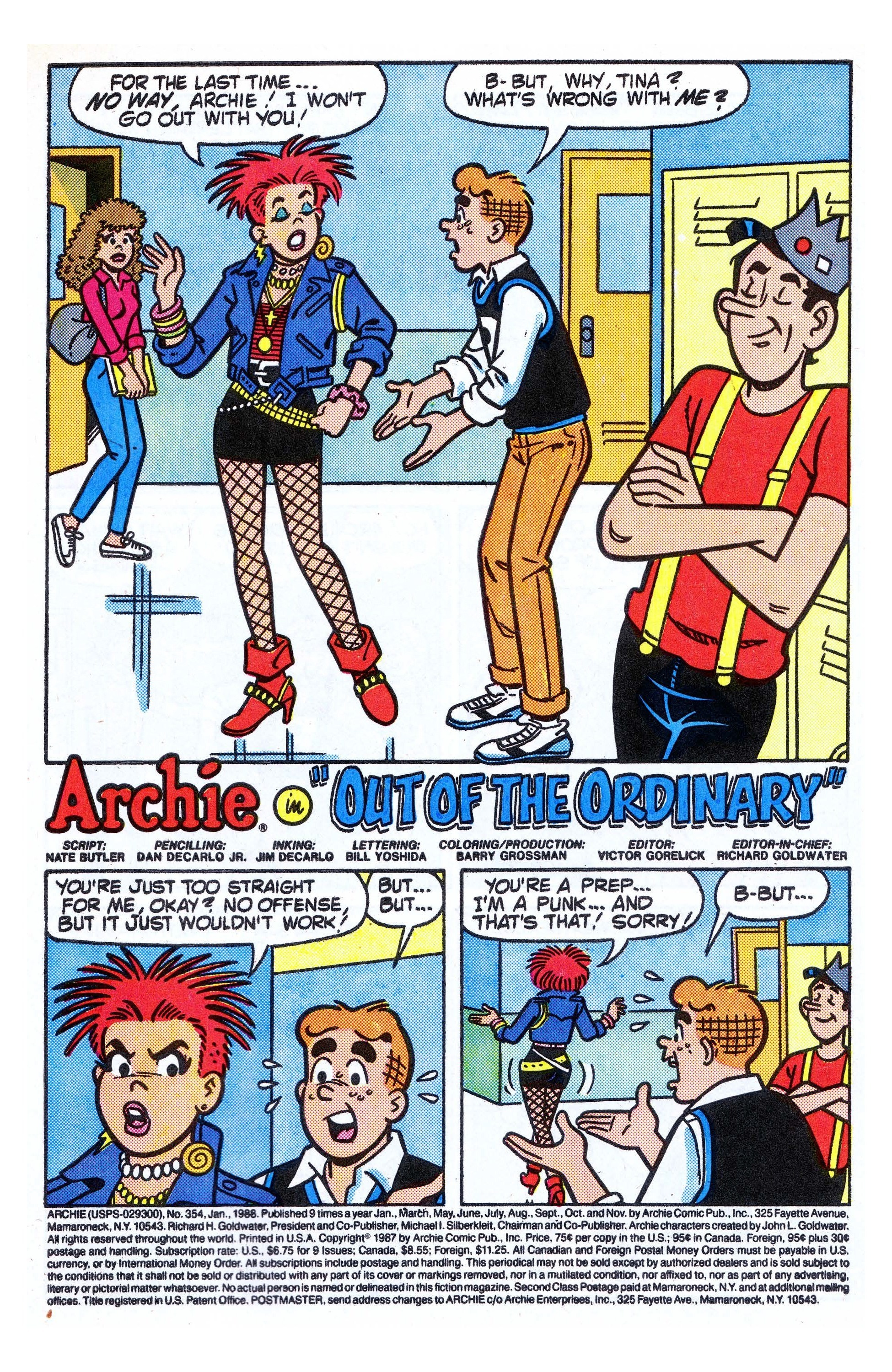 Read online Archie (1960) comic -  Issue #354 - 2