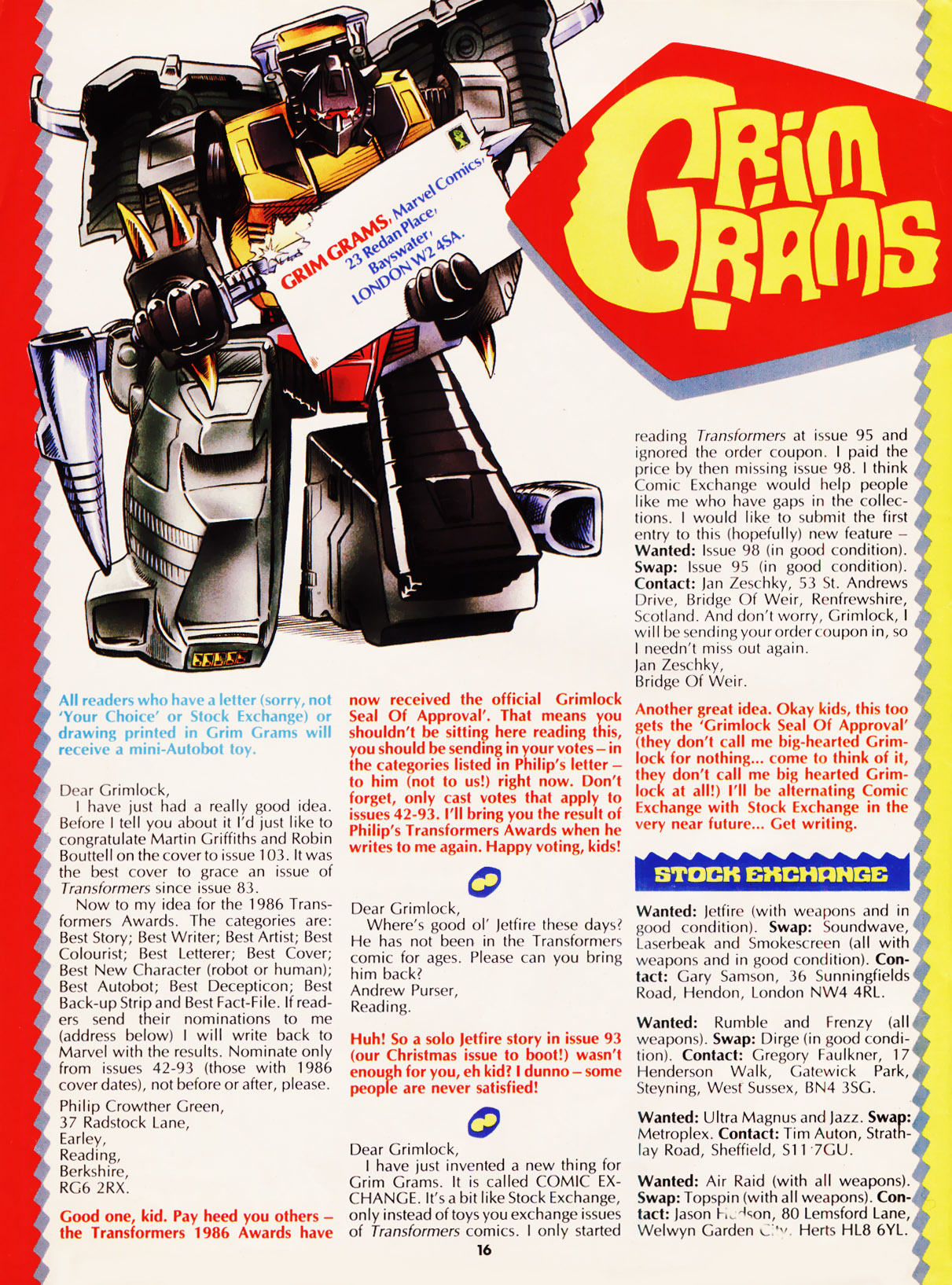Read online The Transformers (UK) comic -  Issue #109 - 14