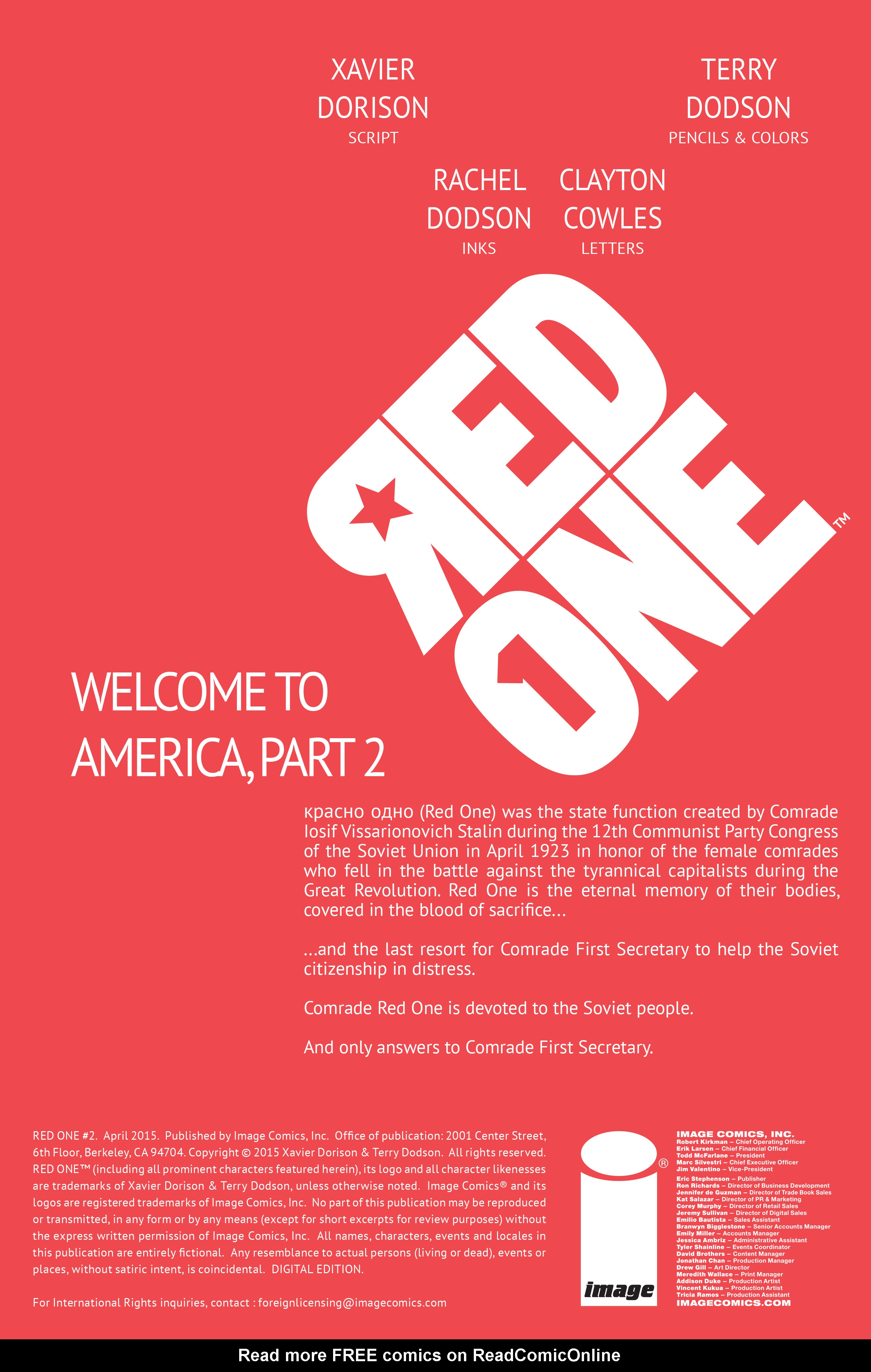 Read online Red One comic -  Issue #2 - 2