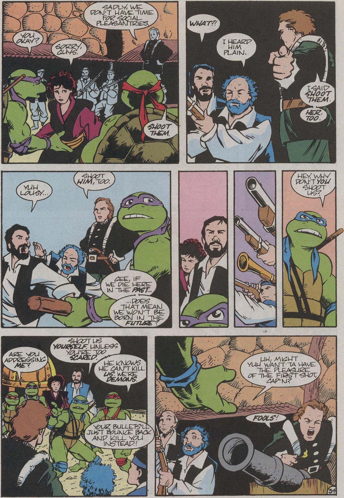 Teenage Mutant Ninja Turtles III The Movie: The Turtles Are Back...In Time! Full #1 - English 55