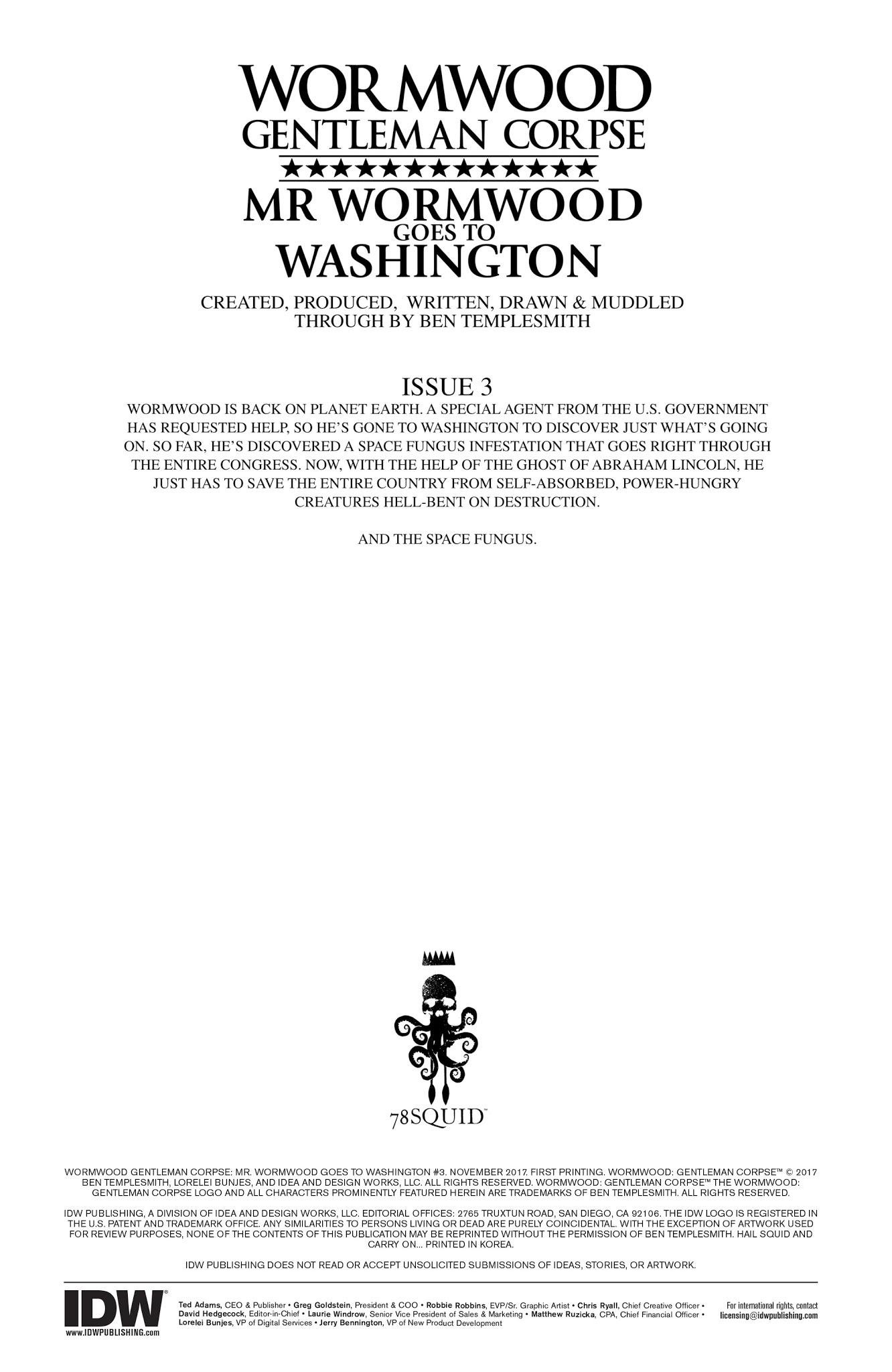 Read online Wormwood Gentleman Corpse: Mr. Wormwood Goes To Washington comic -  Issue #3 - 2