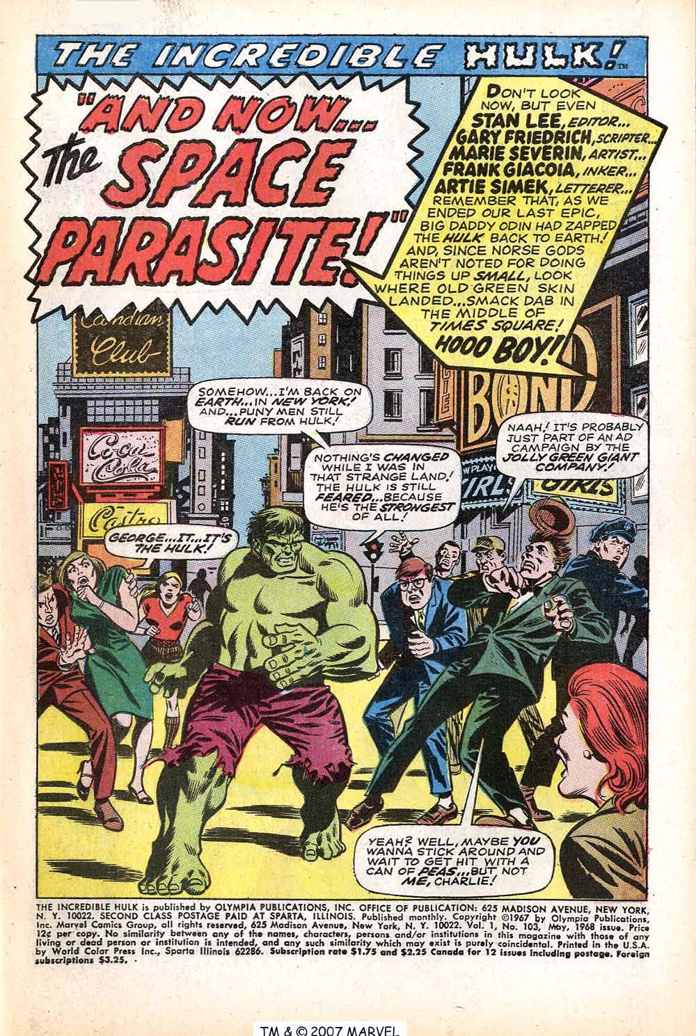 Read online The Incredible Hulk (1968) comic -  Issue #103 - 3