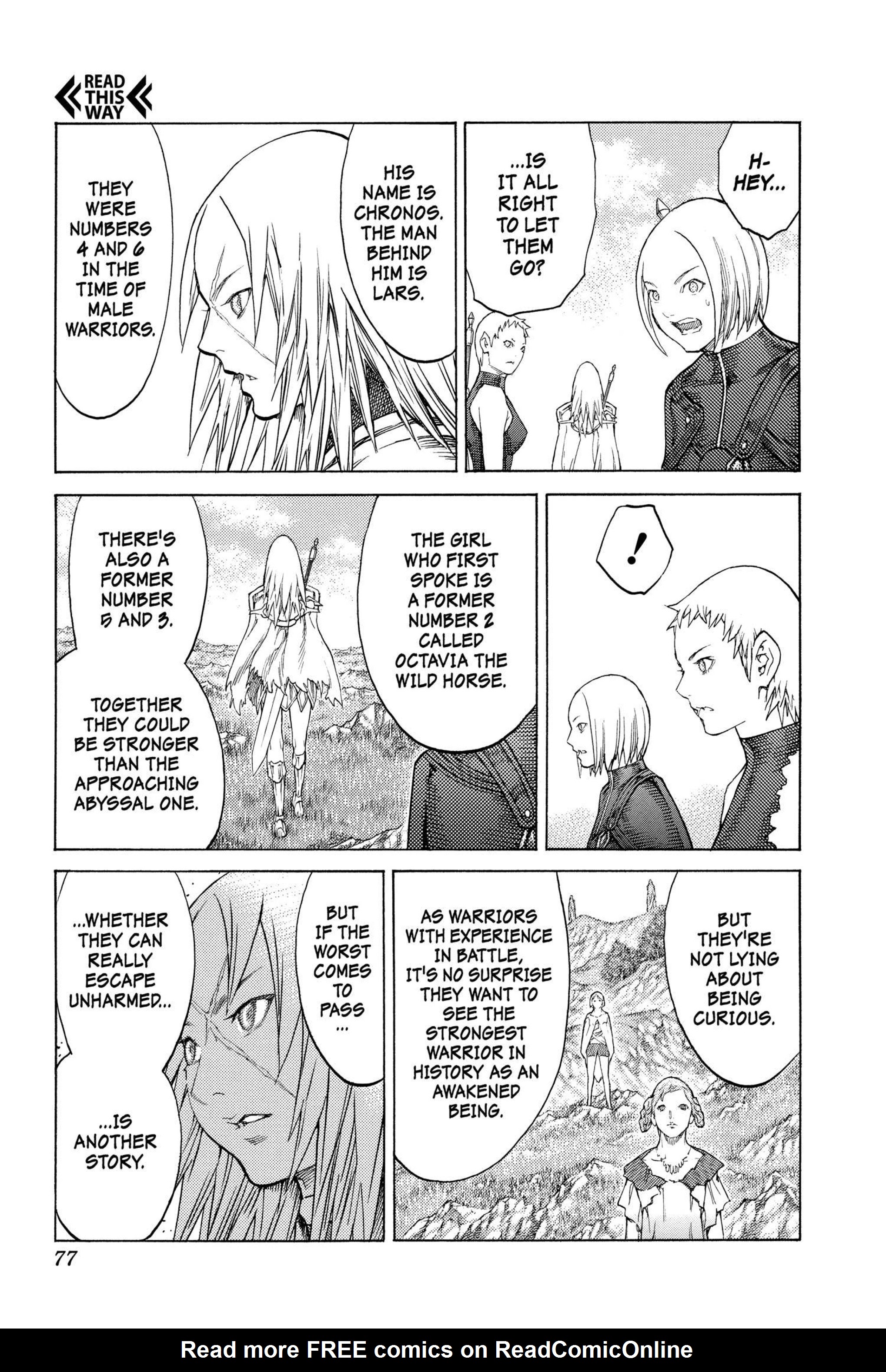 Read online Claymore comic -  Issue #23 - 71