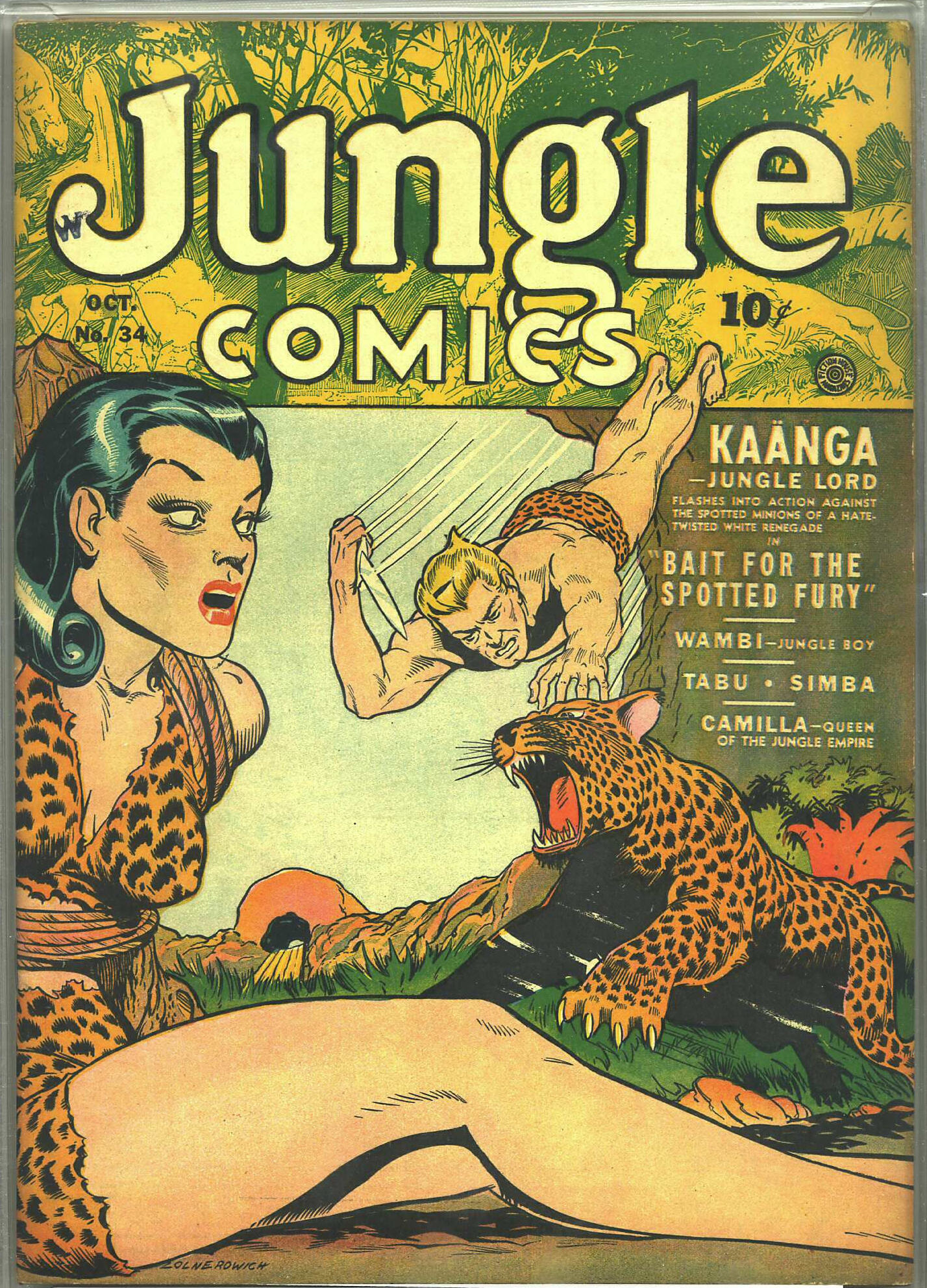Read online Jungle Comics comic -  Issue #34 - 1