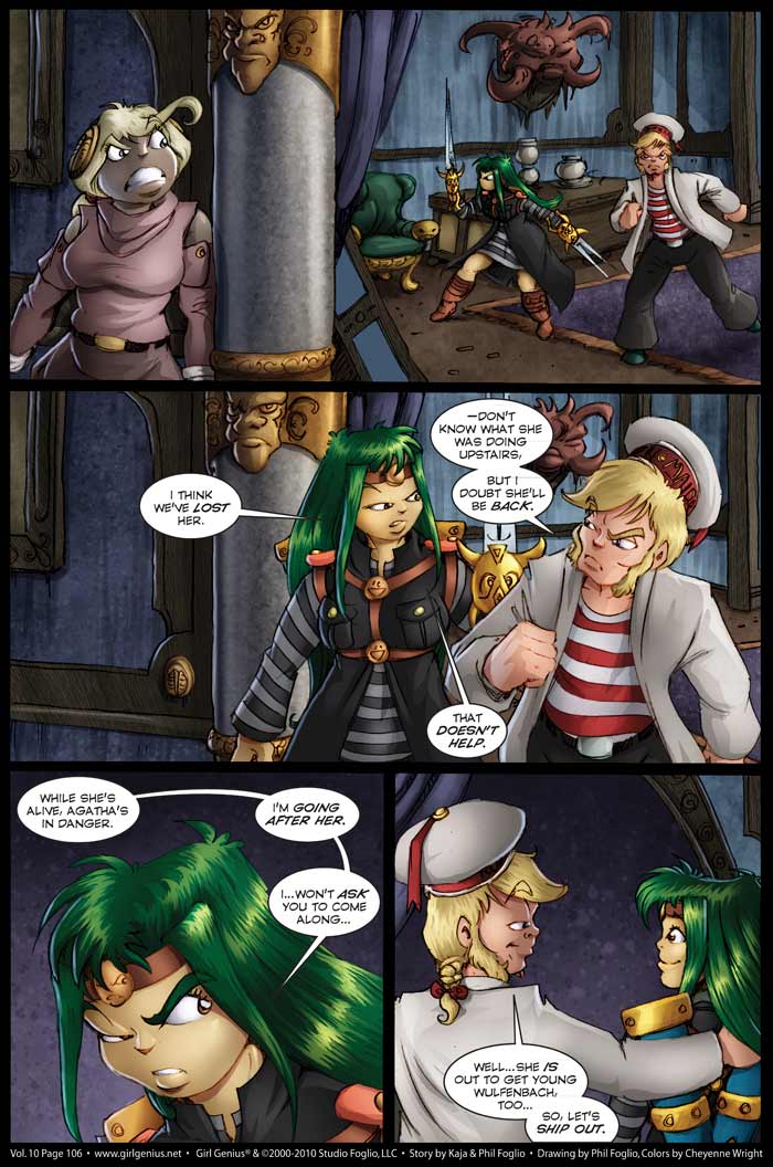 Read online Girl Genius (2002) comic -  Issue #10 - 108