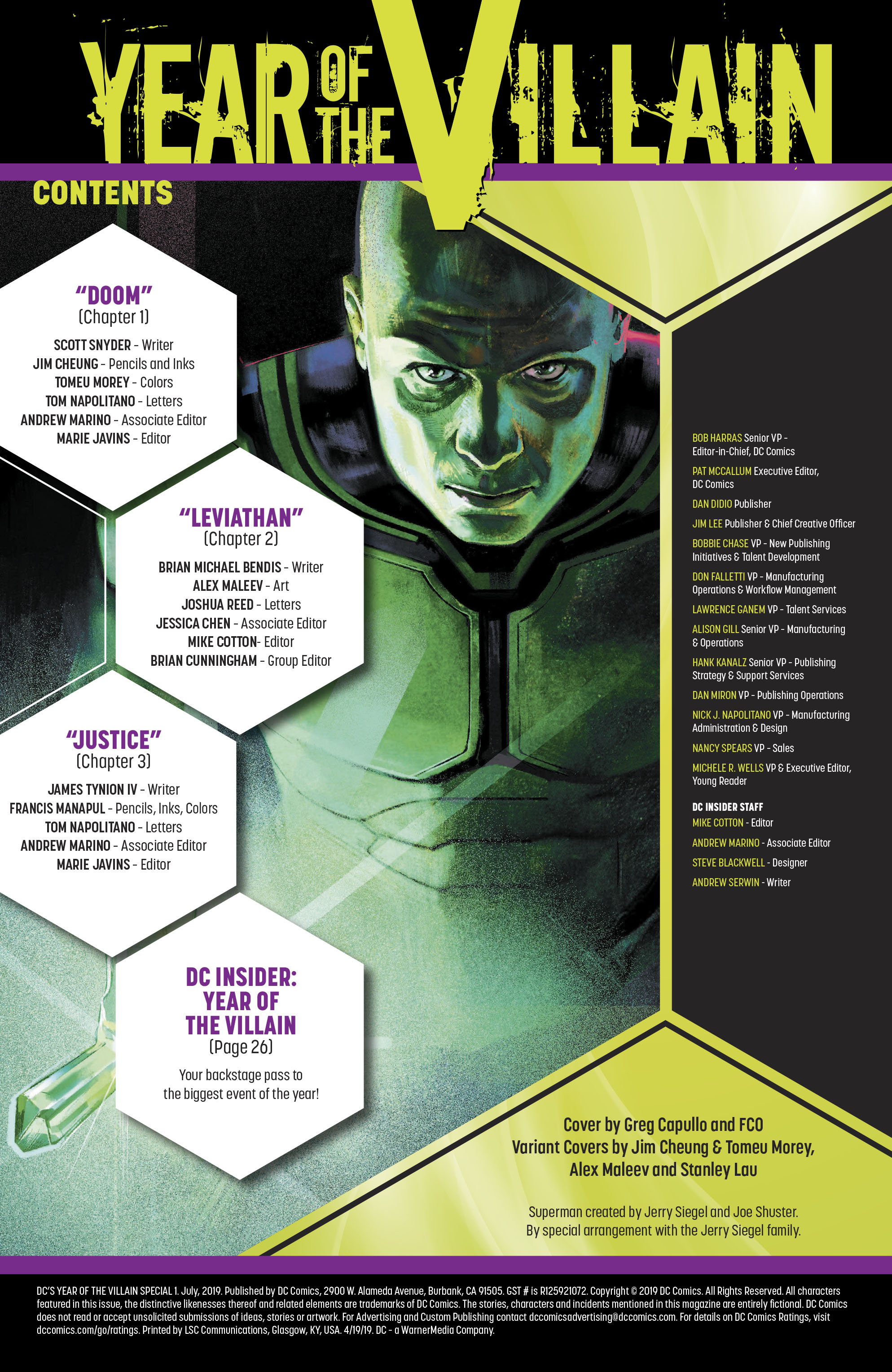 Read online DC's Year of the Villain Special comic -  Issue # Full - 2