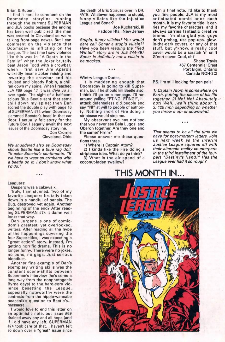 Read online Justice League America comic -  Issue #73 - 24