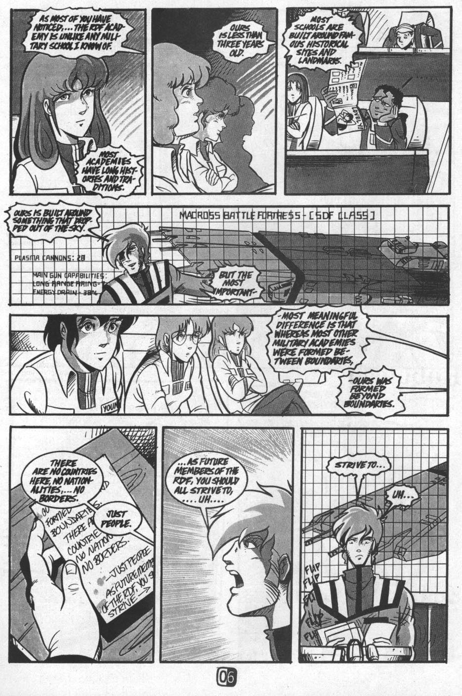 Read online Robotech Academy Blues comic -  Issue #0 - 7