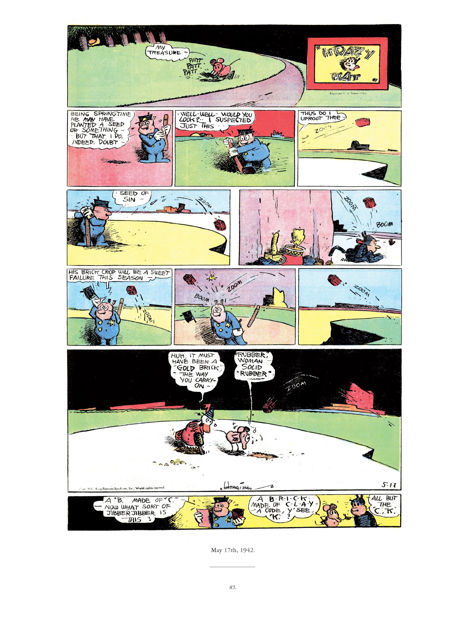 Read online Krazy & Ignatz comic -  Issue # TPB 12 - 84