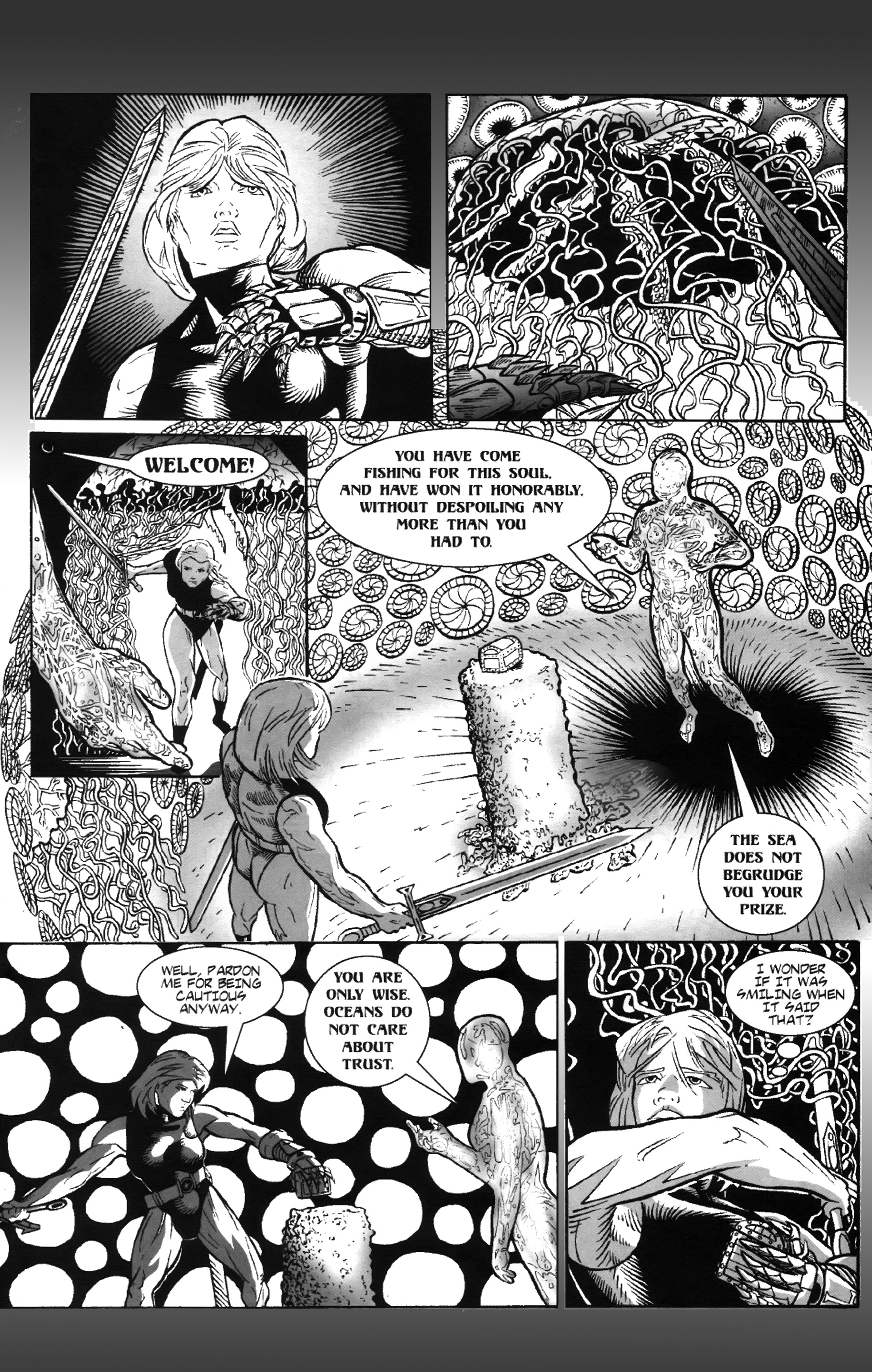 Read online Warrior Nun: Black & White comic -  Issue #2 - 13