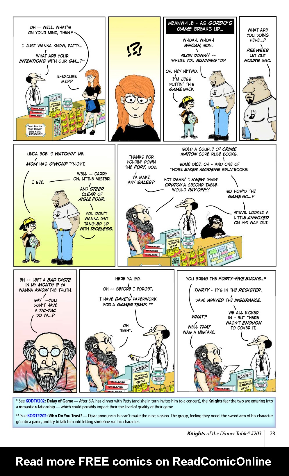 Read online Knights of the Dinner Table comic -  Issue #203 - 25