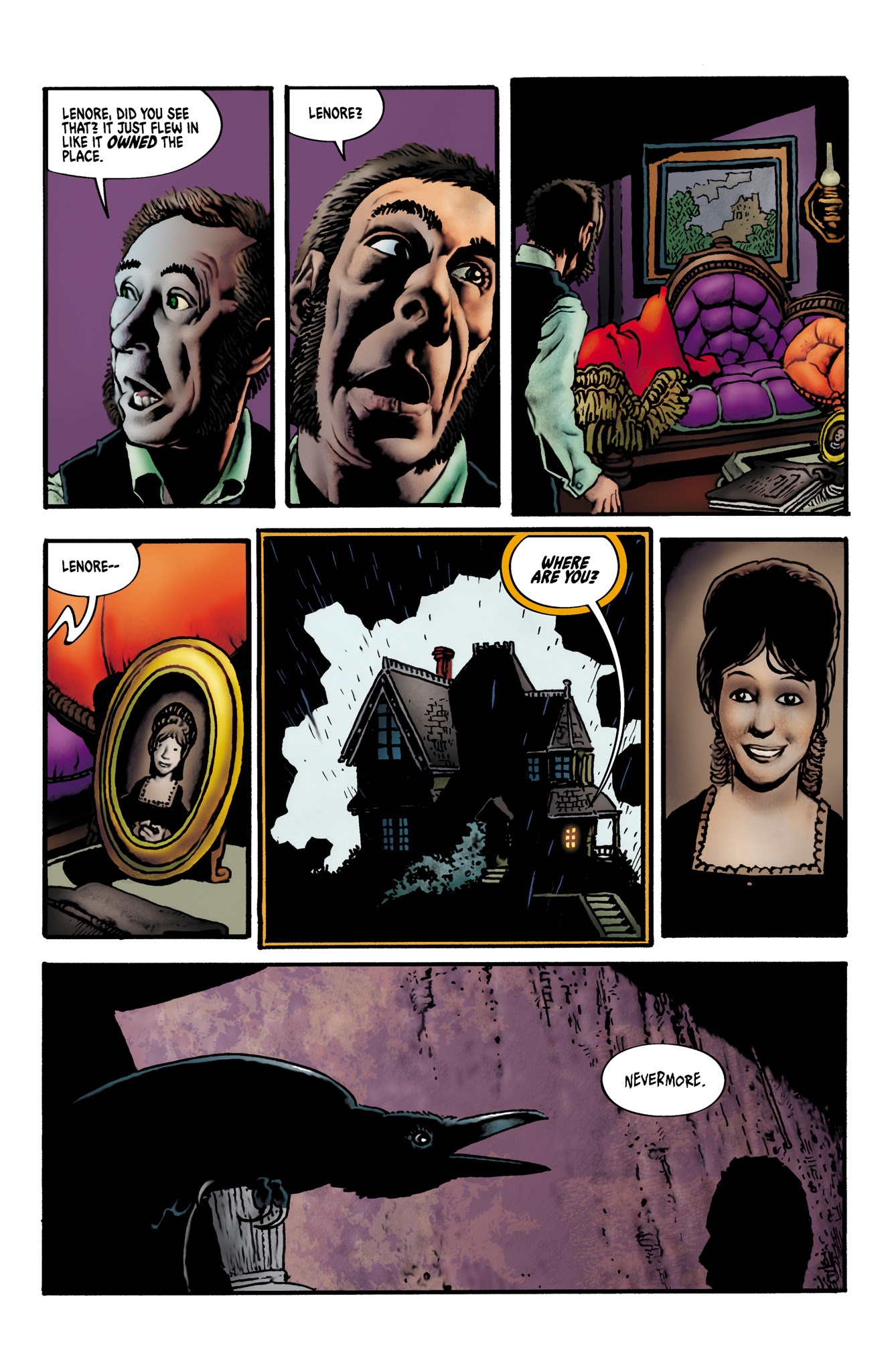 Read online Edgar Allan Poe's The Raven and the Red Death comic -  Issue # Full - 7
