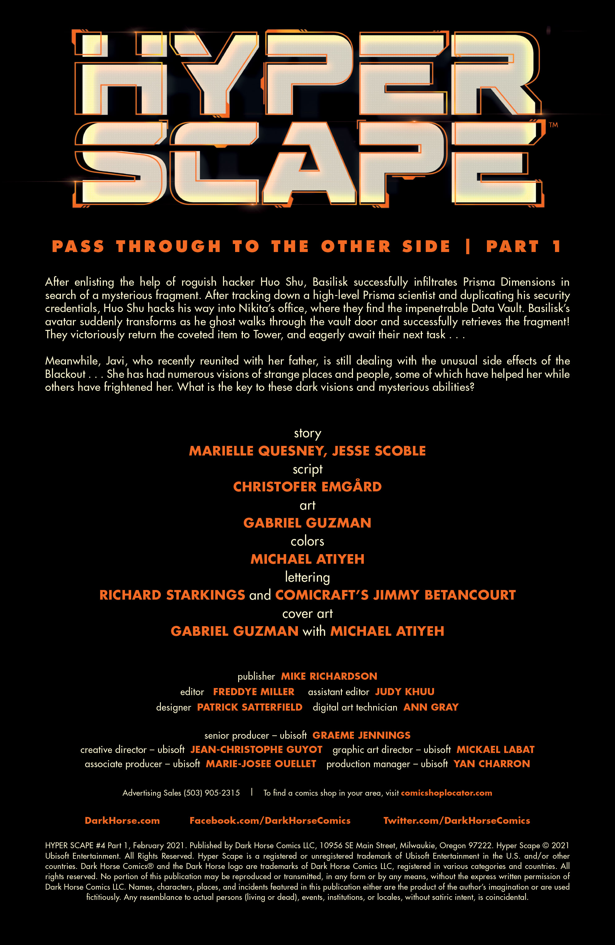 Read online HYPER SCAPE: Pass Through to the Other Side comic -  Issue #1 - 2