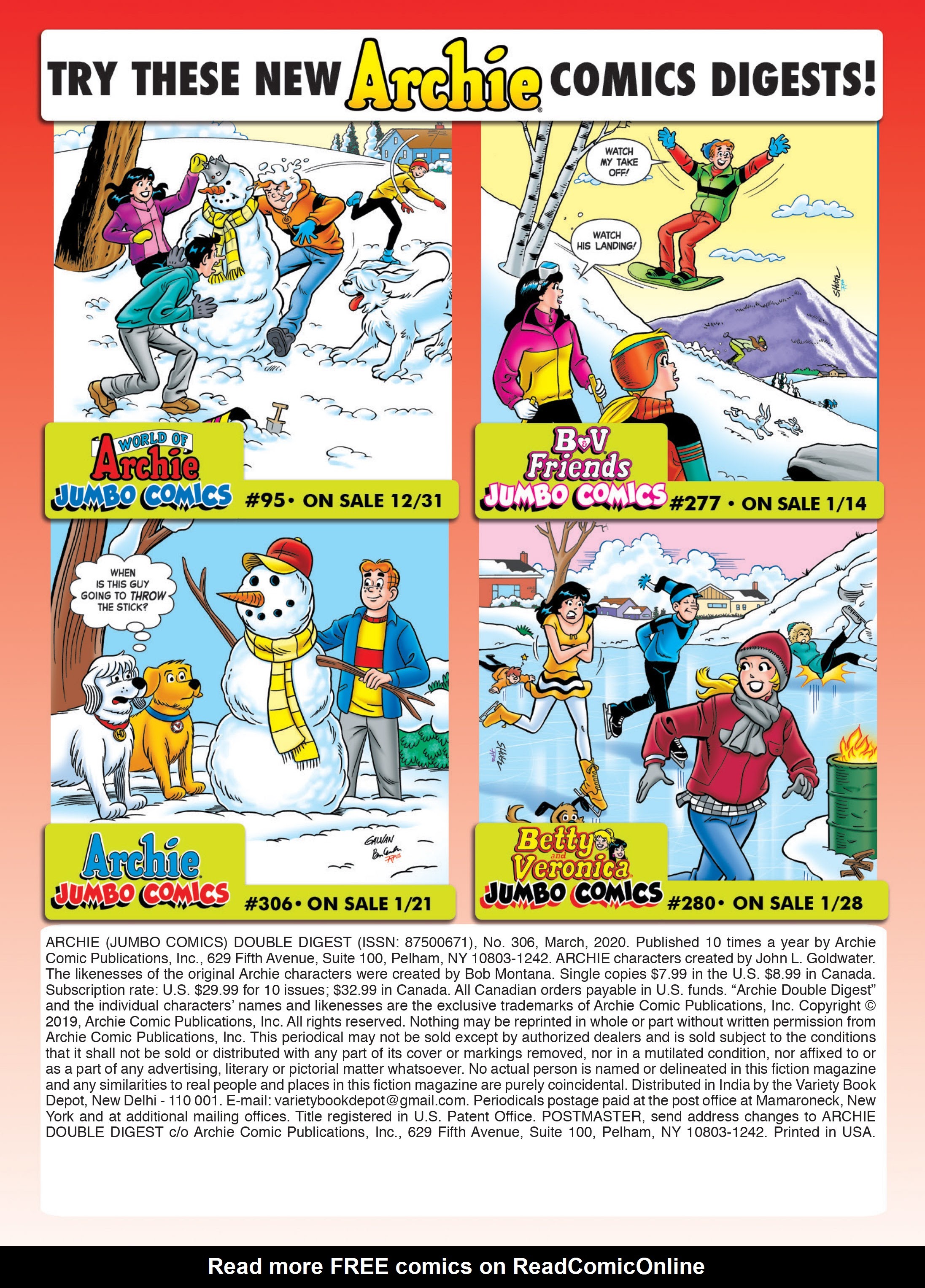 Read online Archie's Double Digest Magazine comic -  Issue #306 - 182