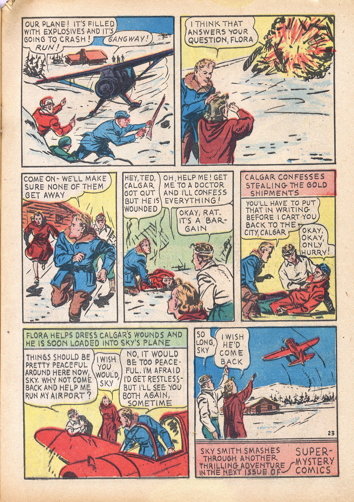 Read online Super-Mystery Comics comic -  Issue #4 - 25