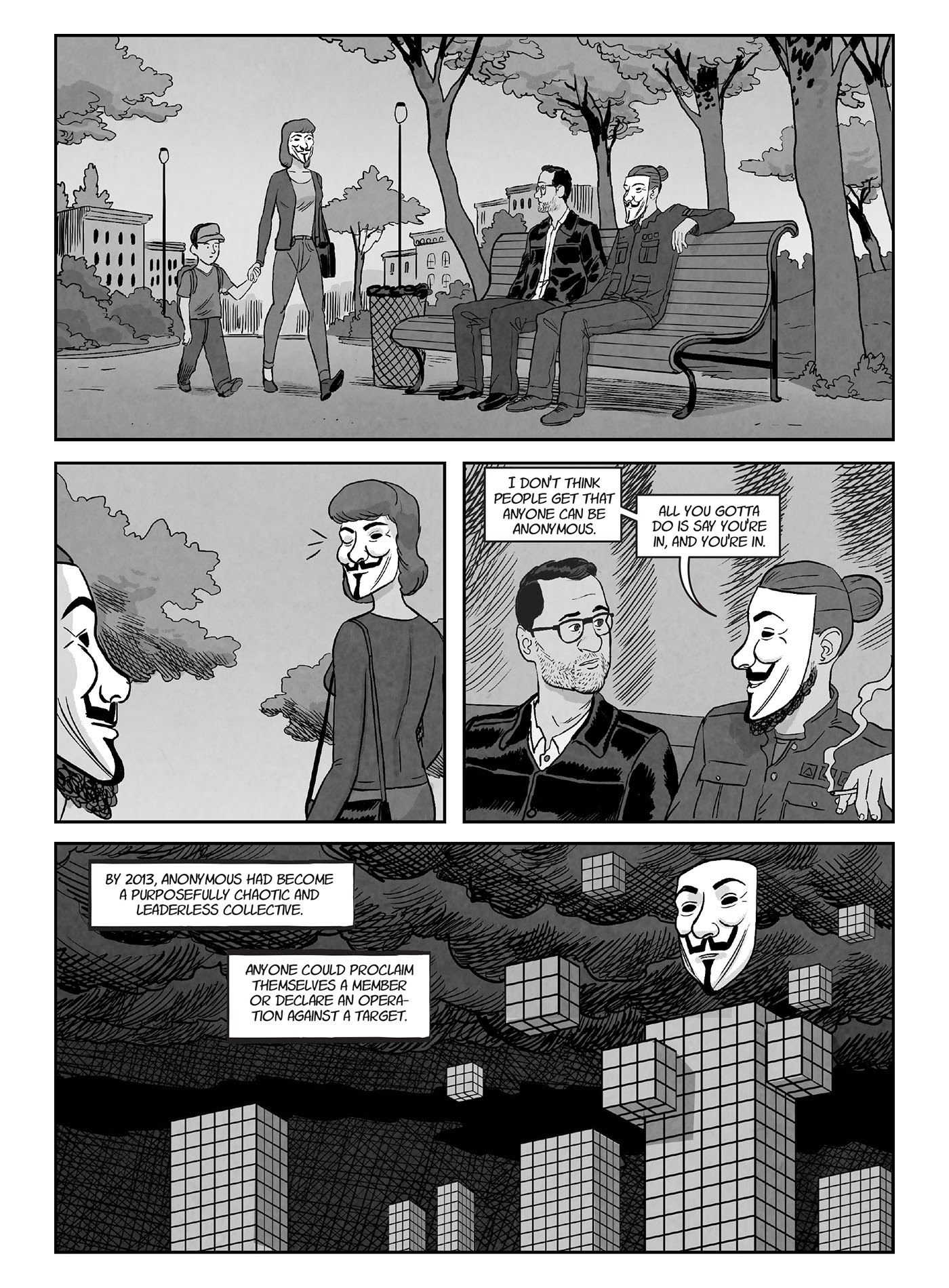 Read online A for Anonymous: How a Mysterious Hacker Collective Transformed the World comic -  Issue # TPB - 81